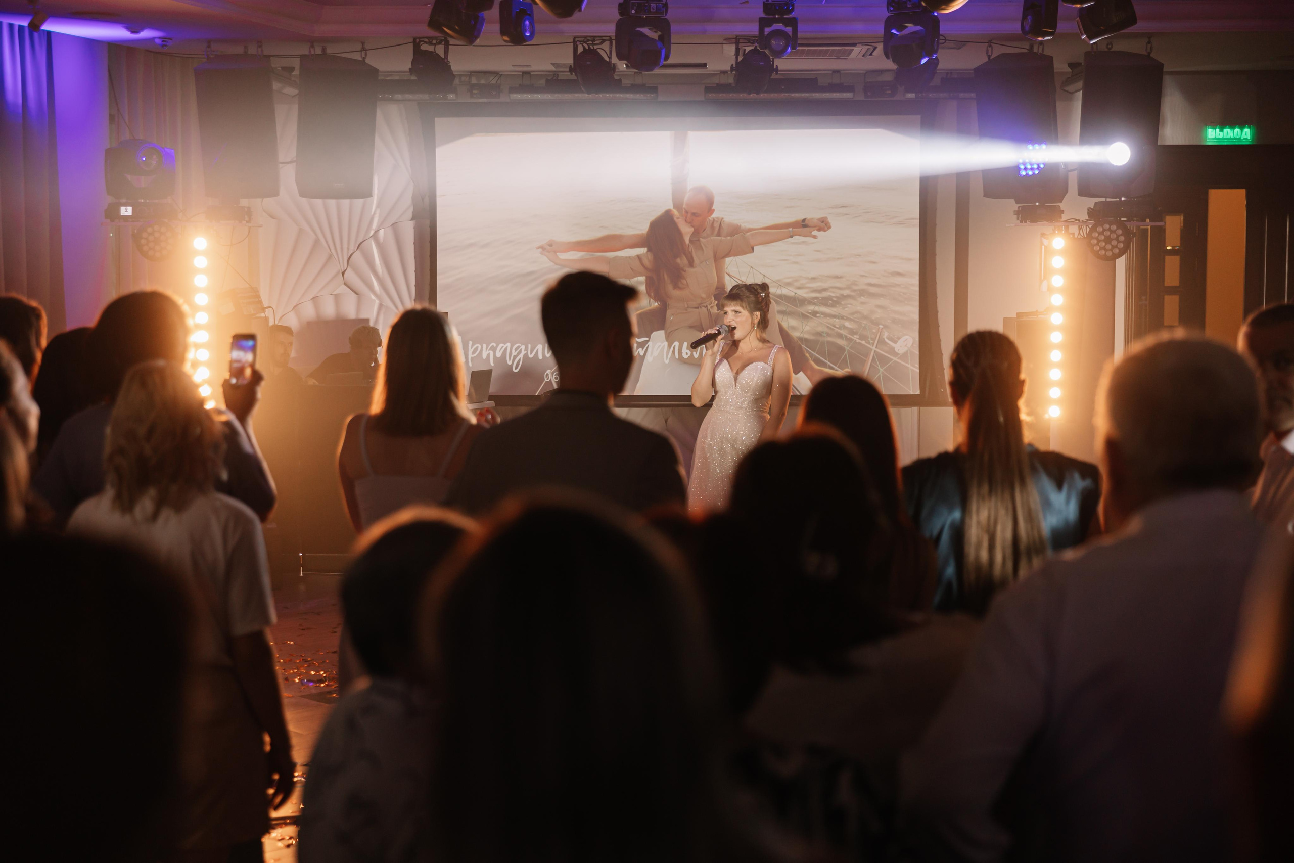 Банкет в Белом парусе. Второй этаж. Свет на свадьбу Нижний Новгород Friends Rent