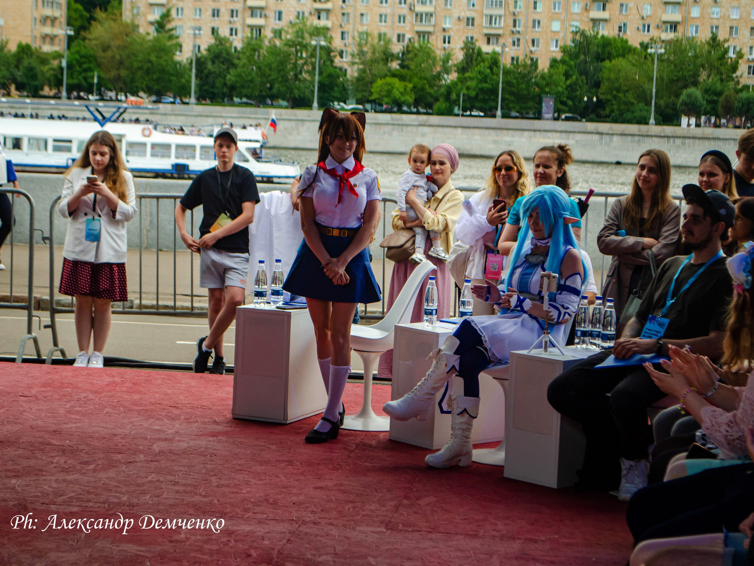 Фотосессия сцены в Москве на разных репортажных мероприятий