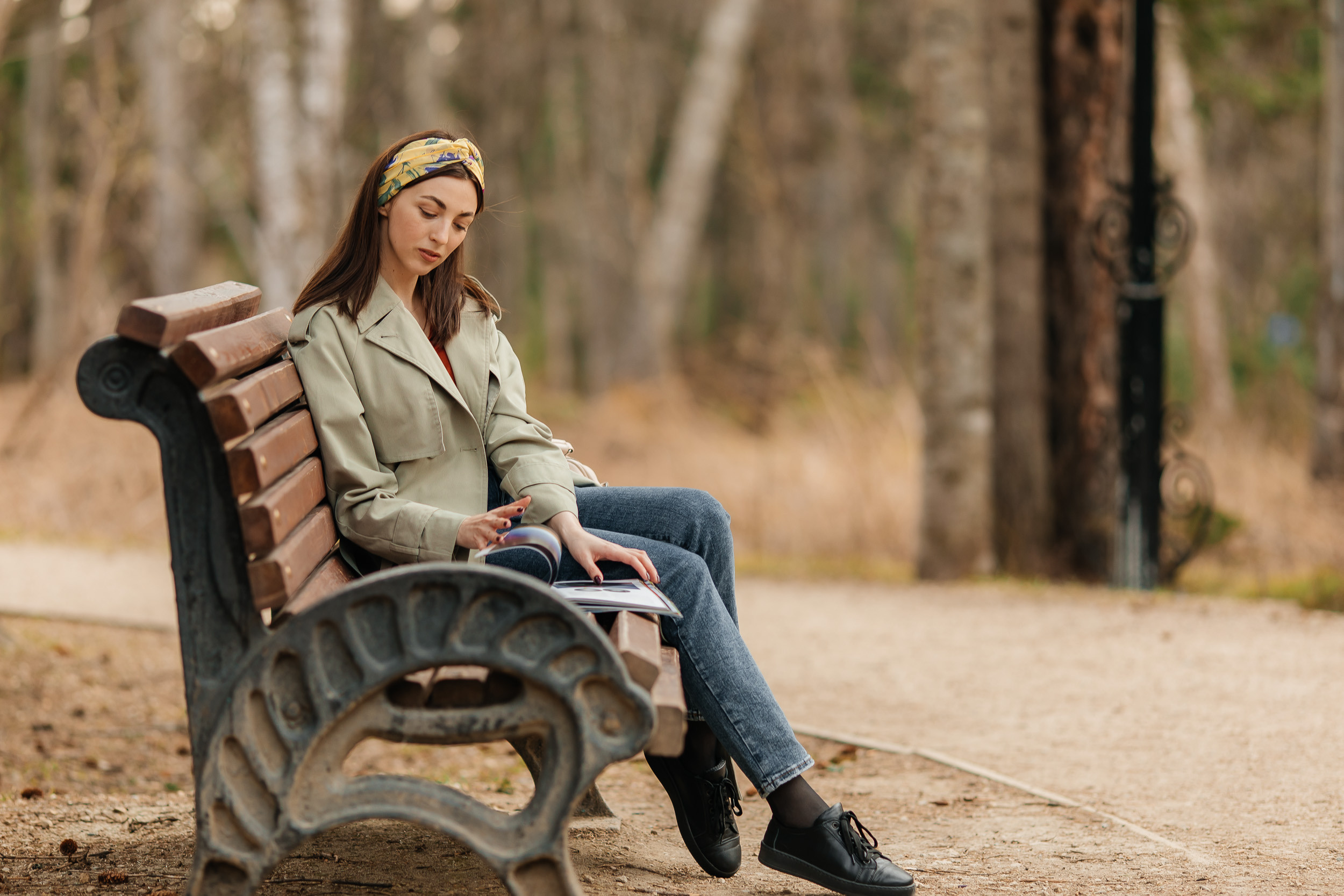 Екатерина, весна в парке. Школьный и детский фотограф в Южно-Сахалинске Анастасия Лескова