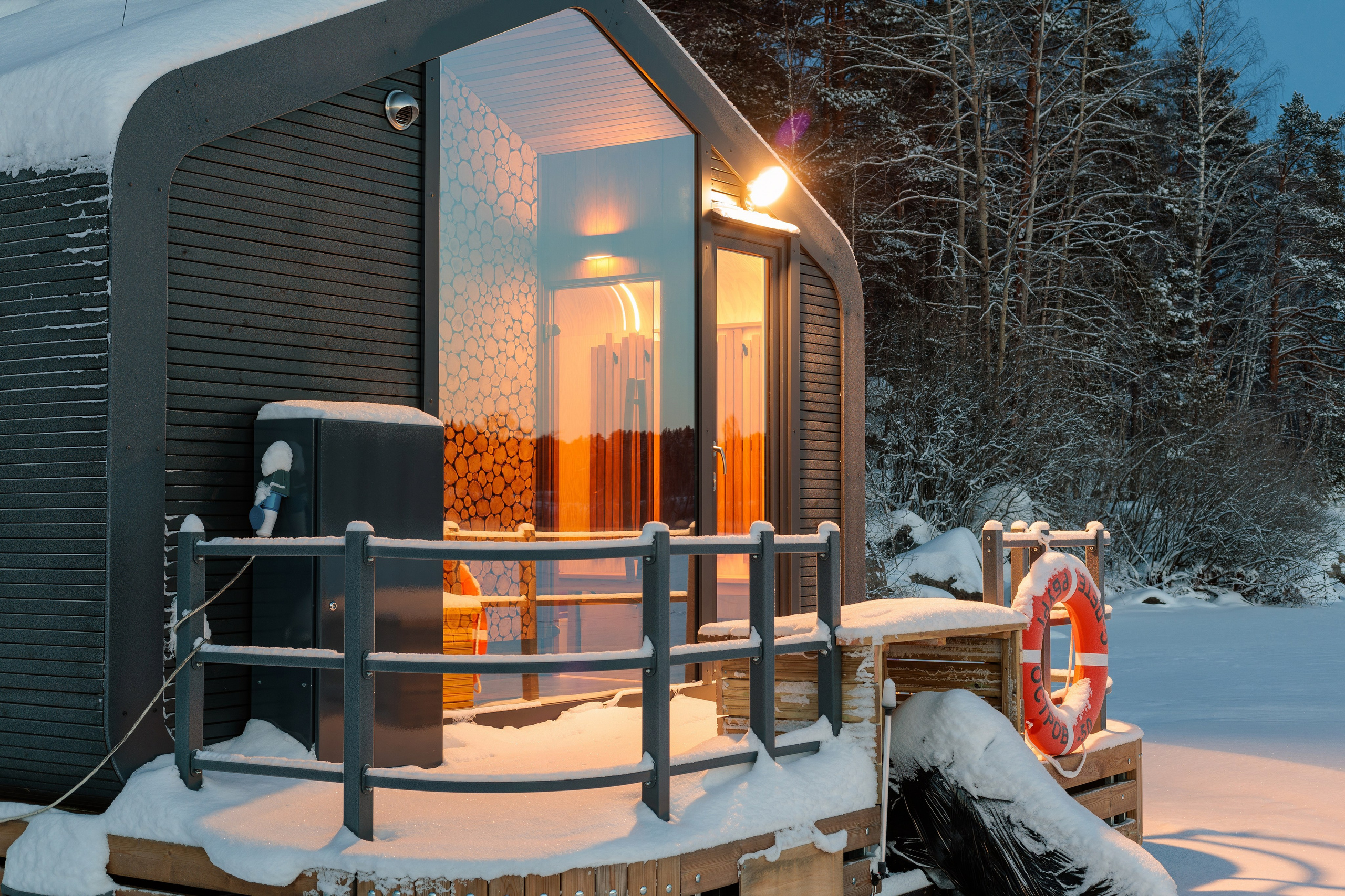 Баня на воде, Карелия