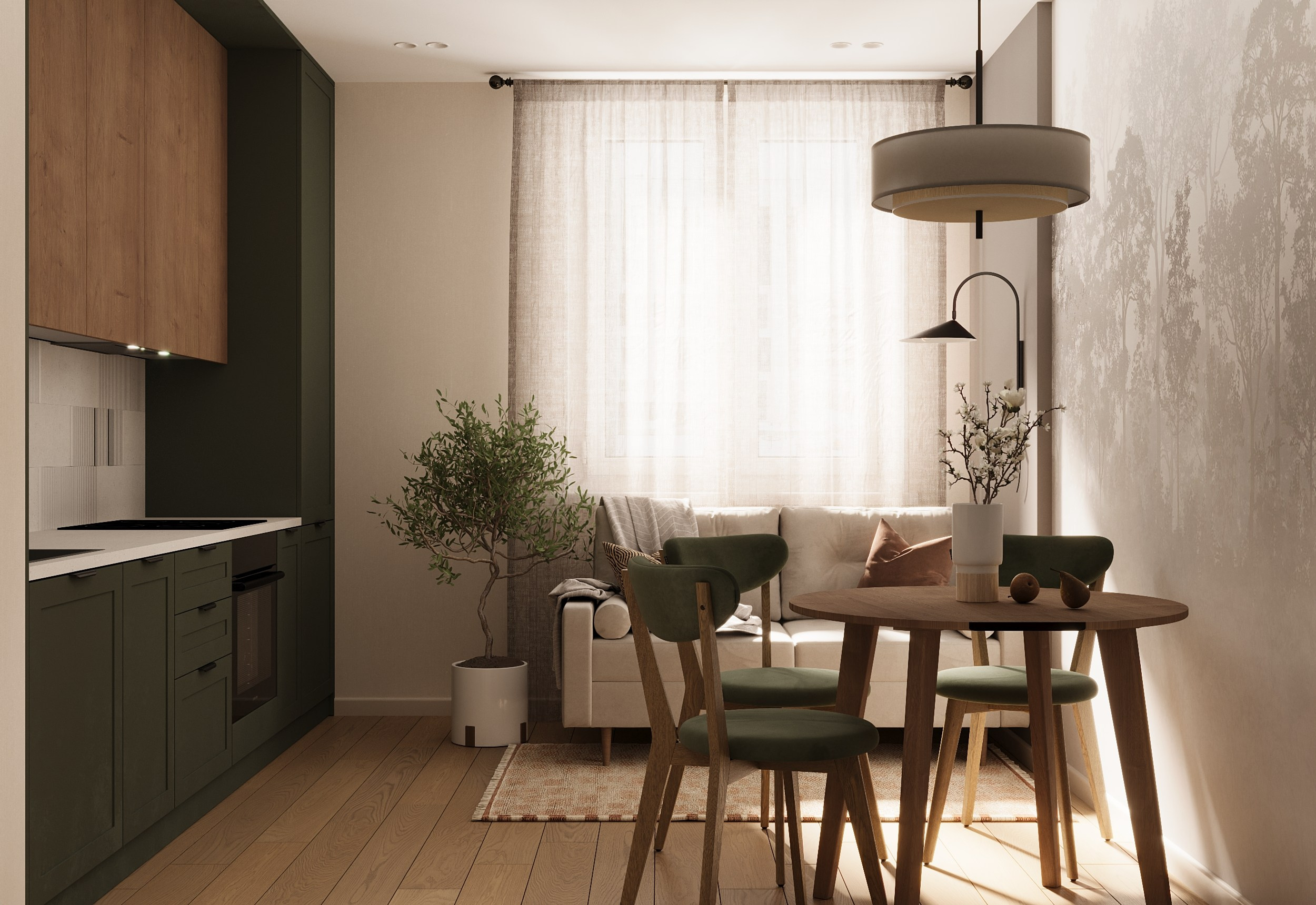 ЖК Открытие 65.8 м². Дизайнер интерьера квартир и частных домов в Казани