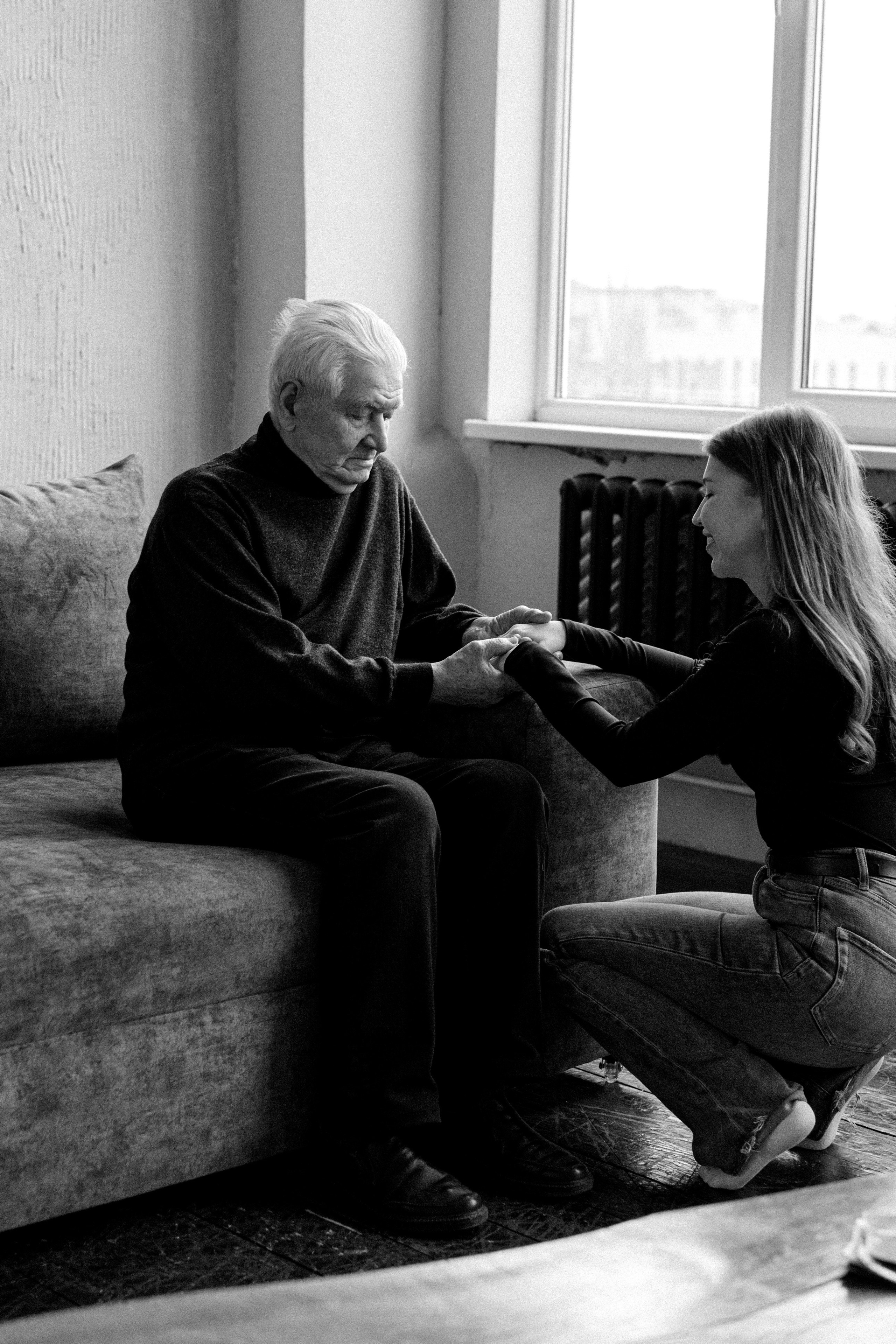 Анастасия и дедушка. Свадебный и семейный фотограф в Калининграде Анастасия Гриценко