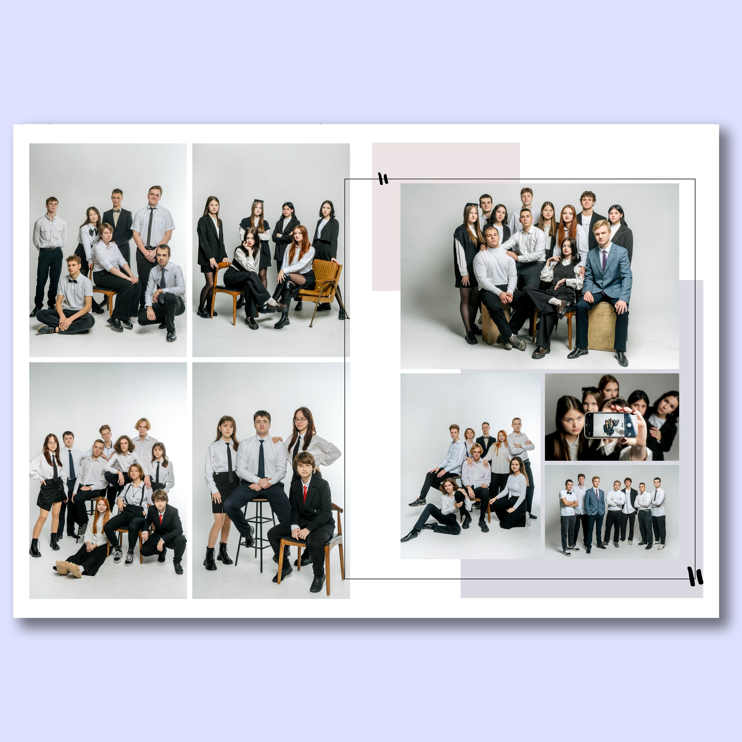 Альбом 8 разворотов. Выпускные альбомы, школьные фотосессии в городе Новороссийске