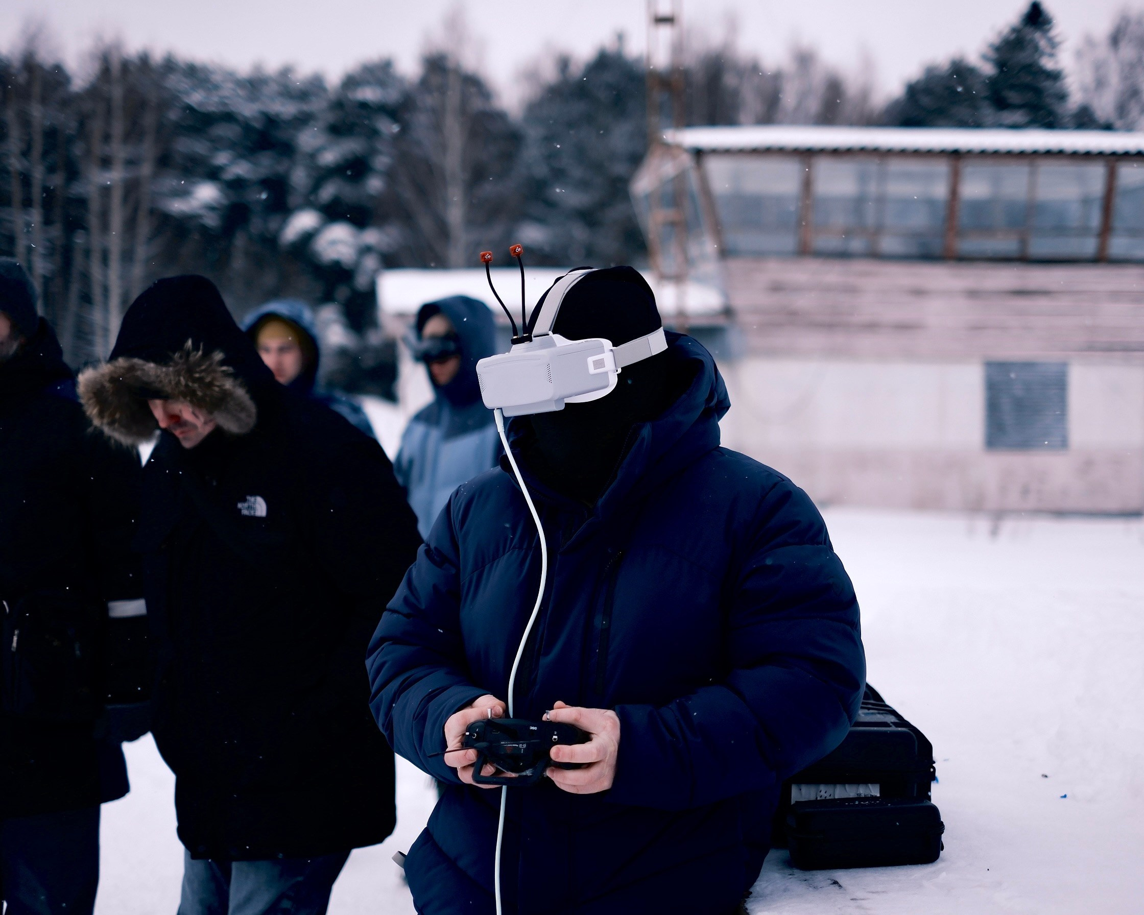 Репортаж с тренировки полетов БПЛА. Репортаж с возложения цветов 23.02.2023