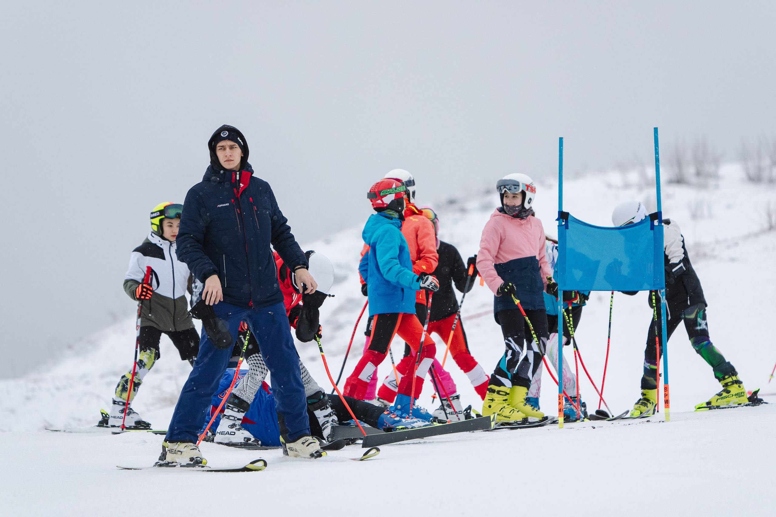 Горные лыжи. Первенство Центрального Федерального Округа. GS U14 Шуколово. Фотограф Студитский Евгений