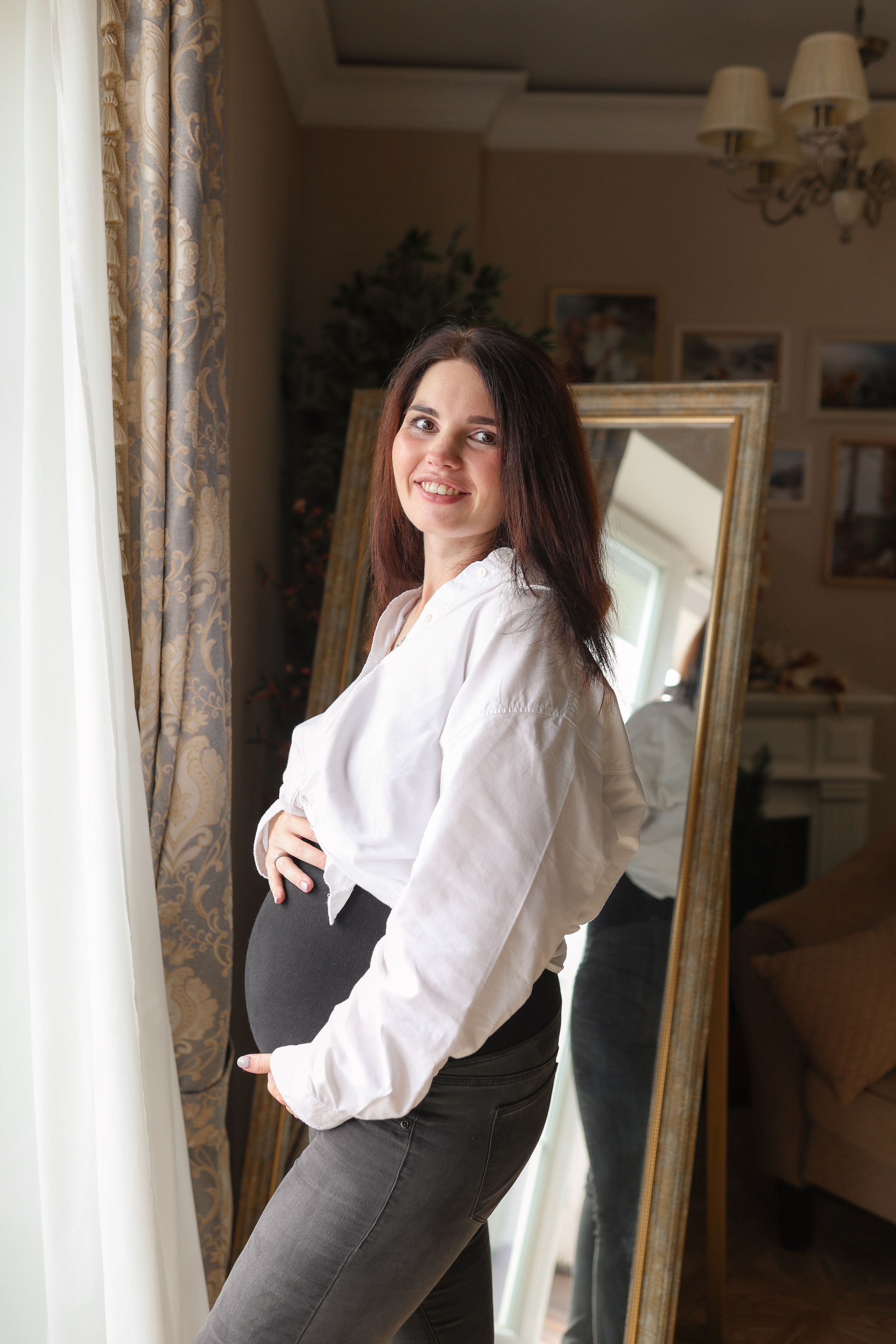 Фотосессия беременности в студии на Граничной 38. Фотограф в Железнодорожном и Балашихе