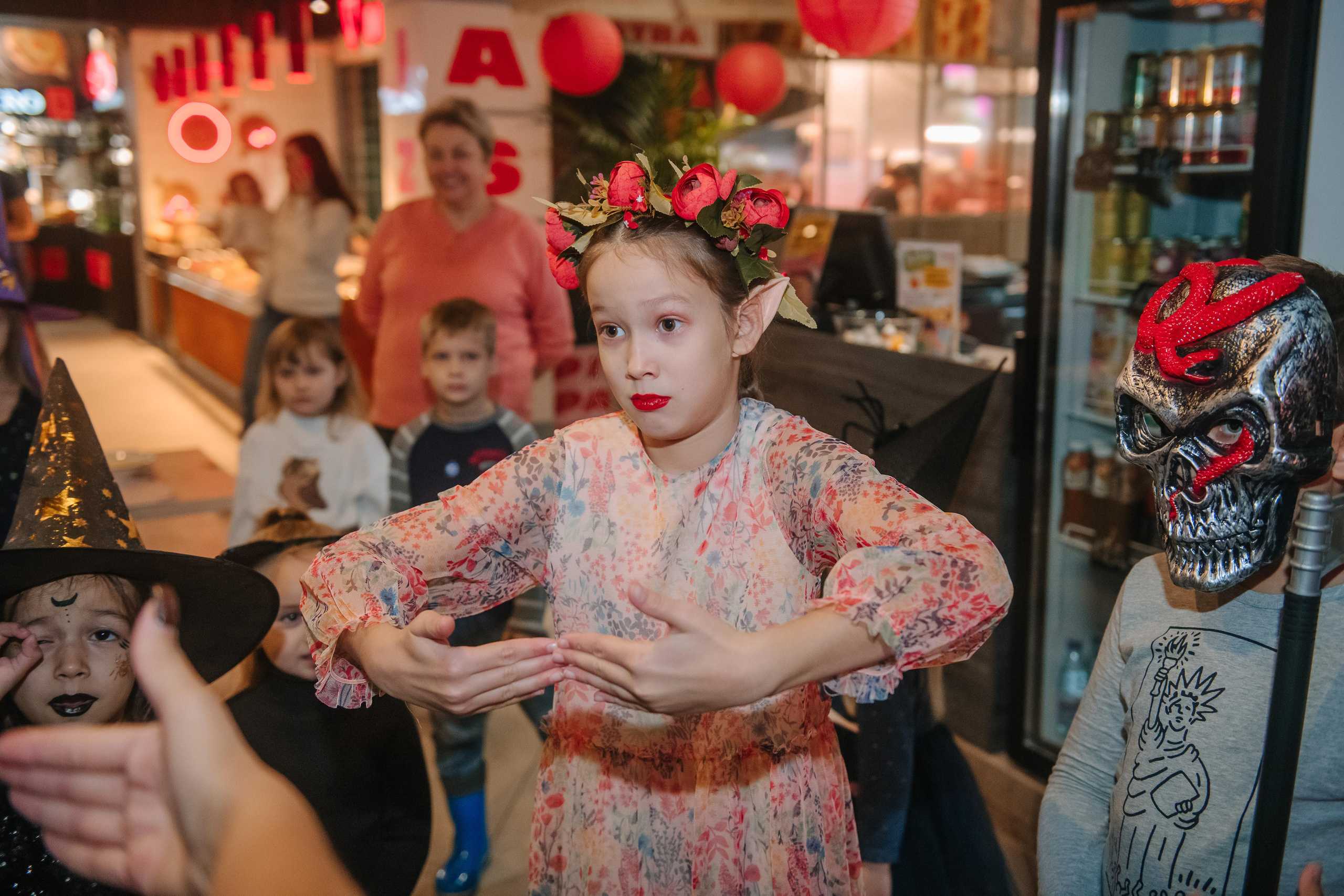 Гастродвор детский мастер-класс на Хеллоуин по приготовлению пиццы. Фотограф Валерия Голубева (Миронова)