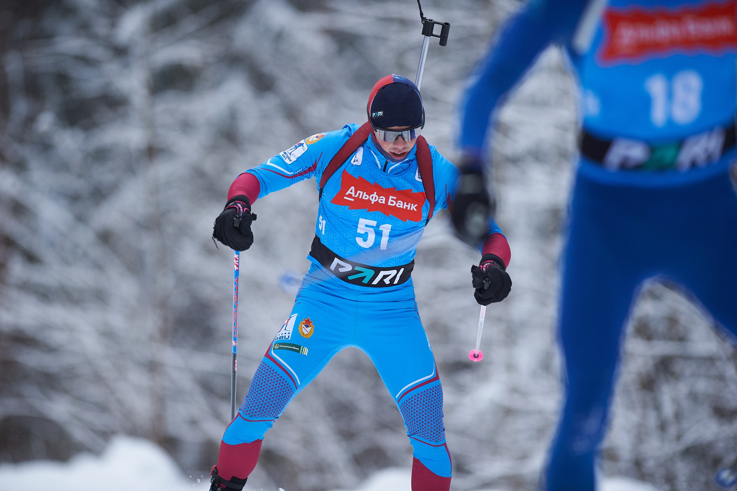 Биатлон. Чемпионат России — 2024/2025, 3-й этап, Ижевск. Спринт. Мужчины. Спортивный репортажный фотограф в Ижевске Сергей Мерзляков