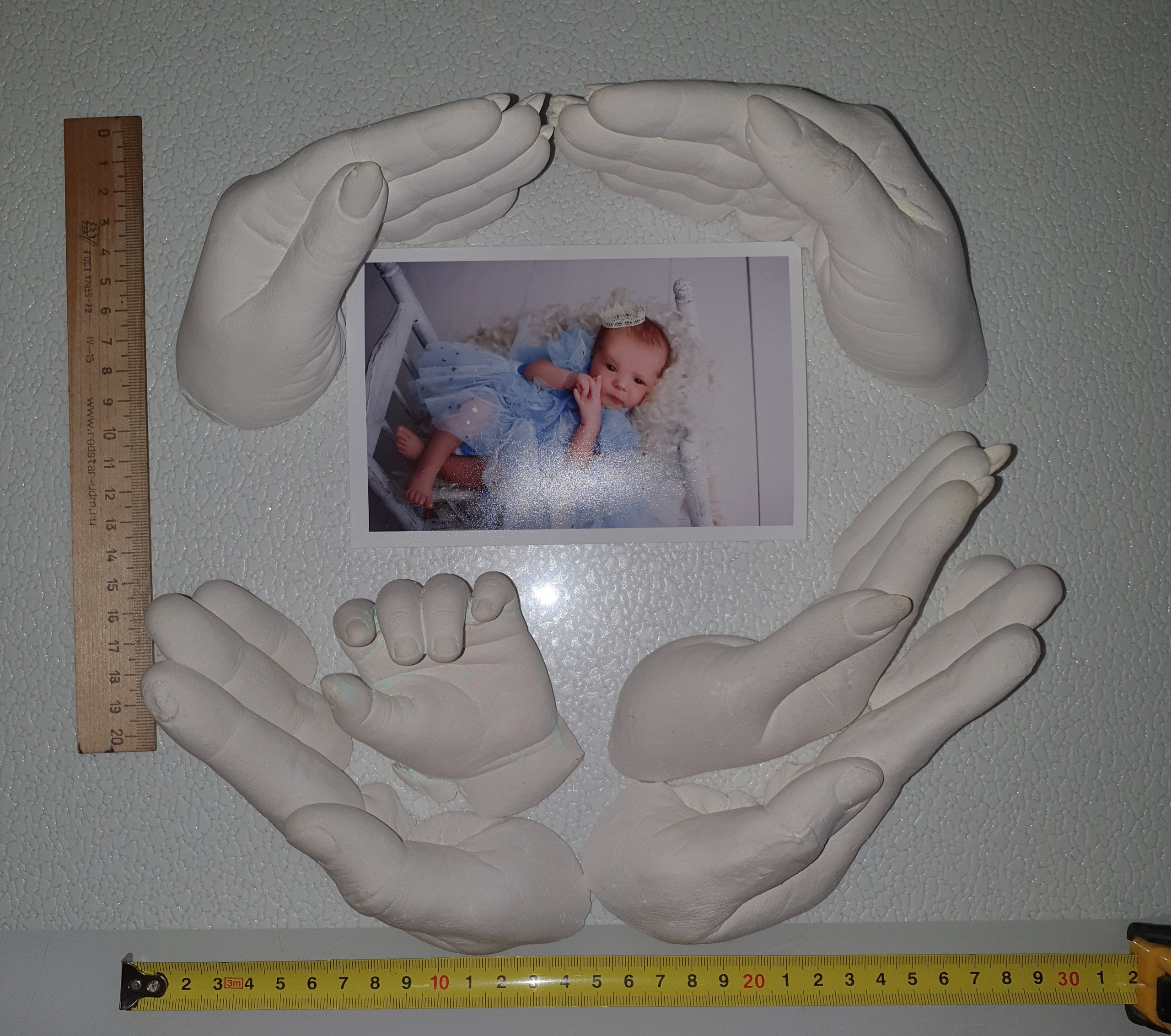 2D и 3D слепки. Фотограф новорождённых newborn деток до года в Кемерово Ксения Вакула