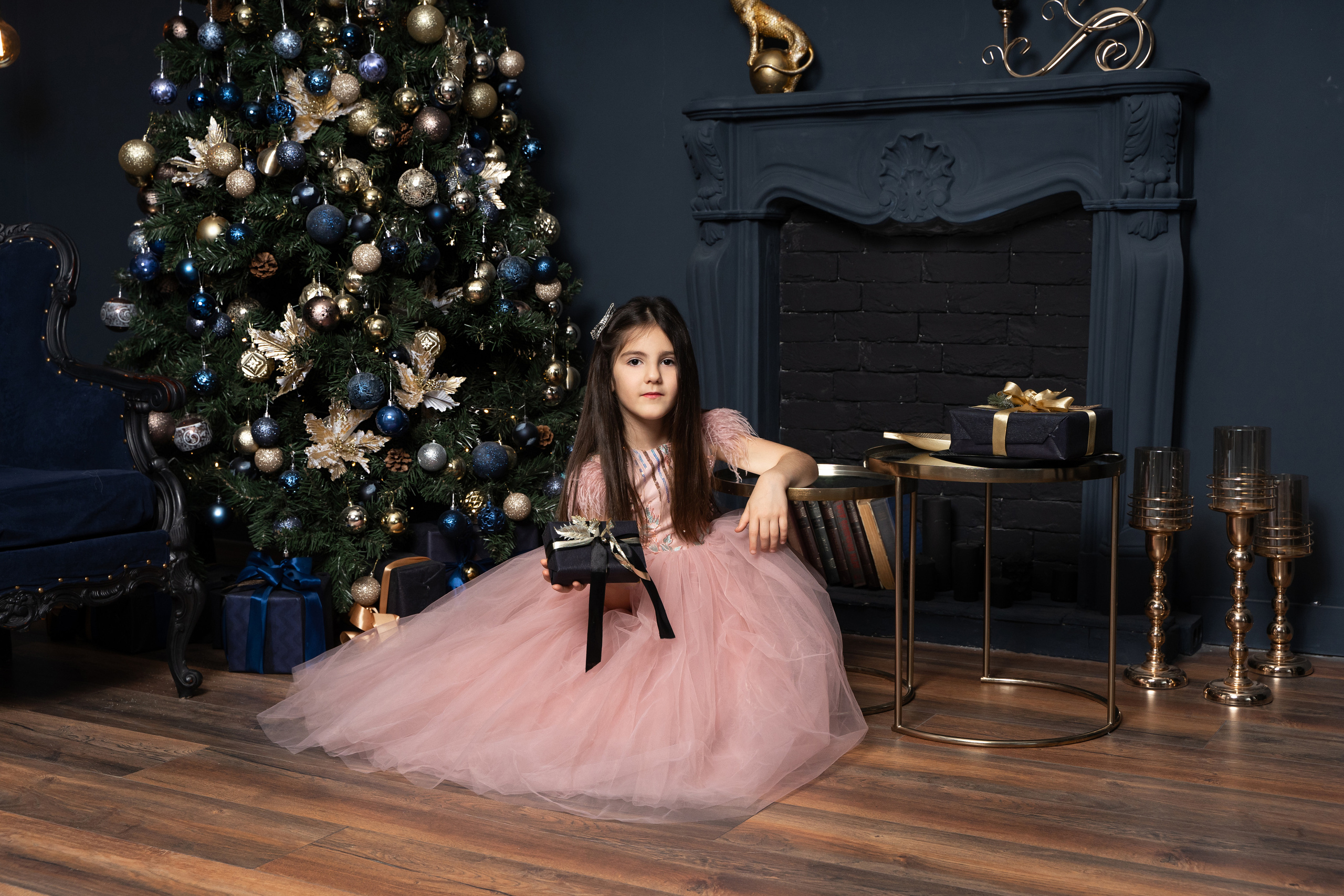Большая новогодняя семейная фотосессия. студия Версаль. Фотограф Татьяна Мамонтова