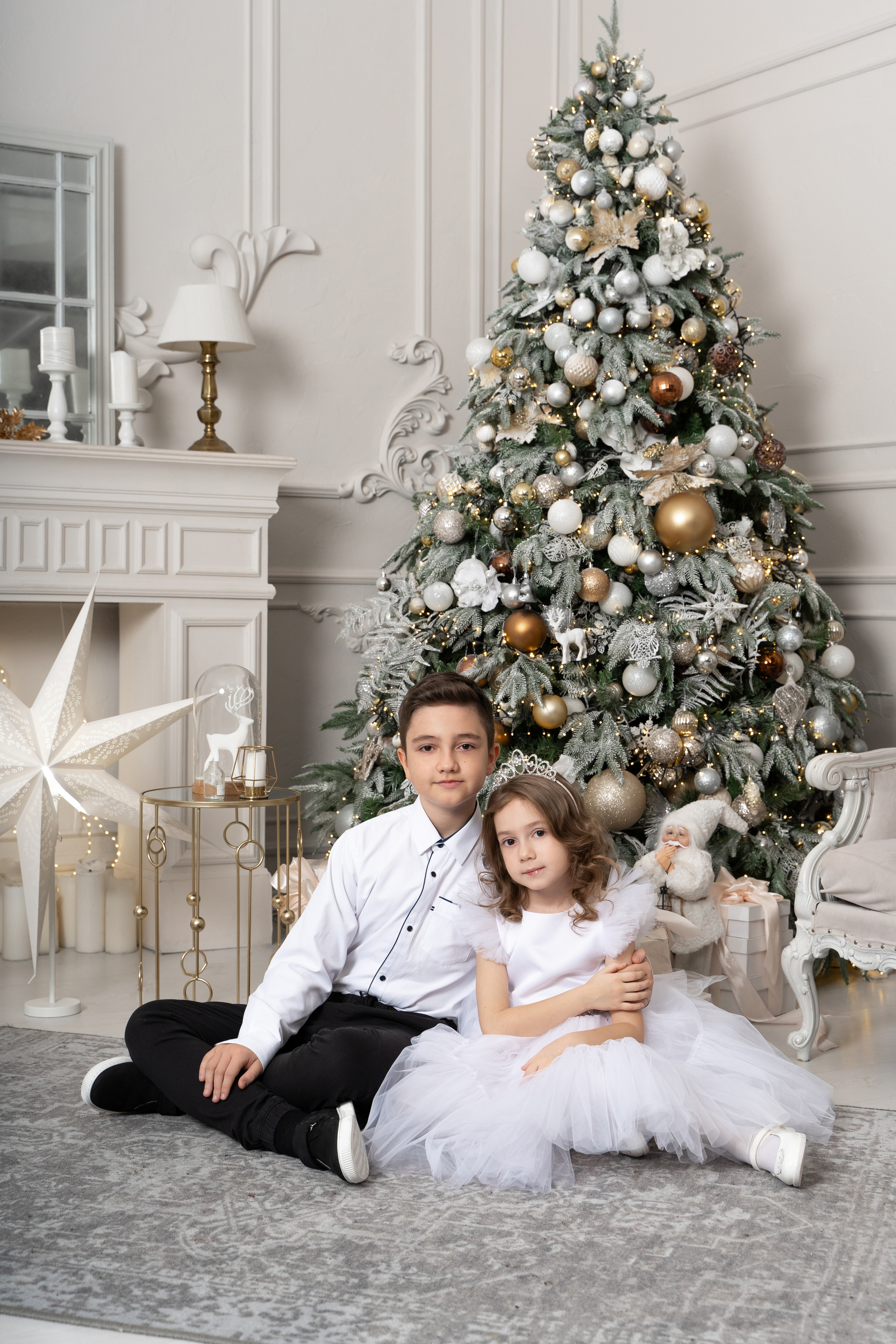 Большая новогодняя семейная фотосессия. студия Версаль. Фотограф Татьяна Мамонтова