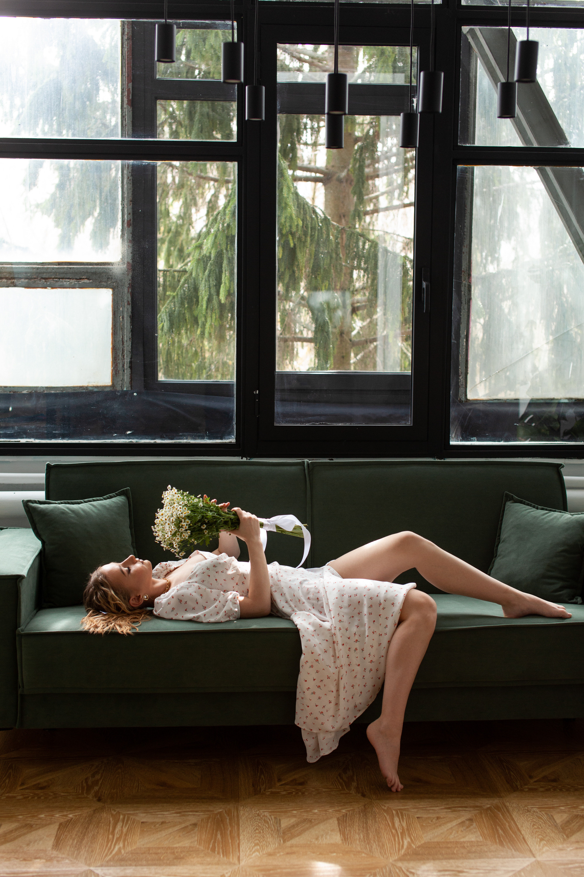 Лера и ромашки. Фотограф Сергиев Посад Москва Хованская Екатерина