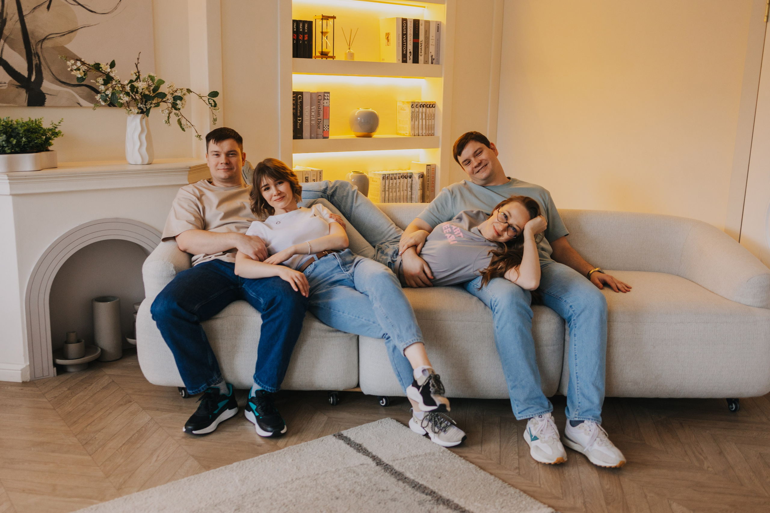 Большая семья. Домашняя фотосессия