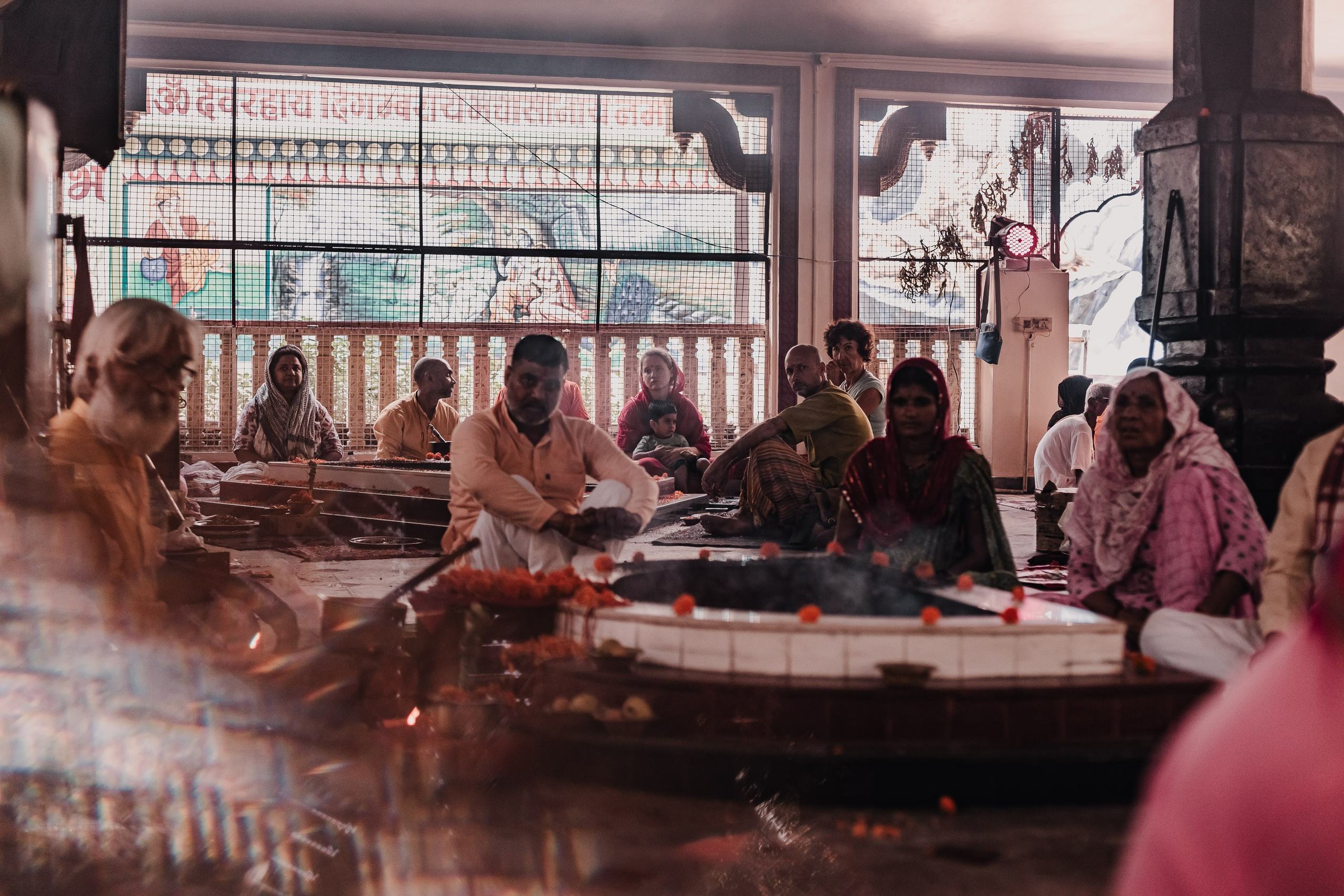 Navaratri yajna at Devraha Baba Ji ashram. Мариам Багдасарян