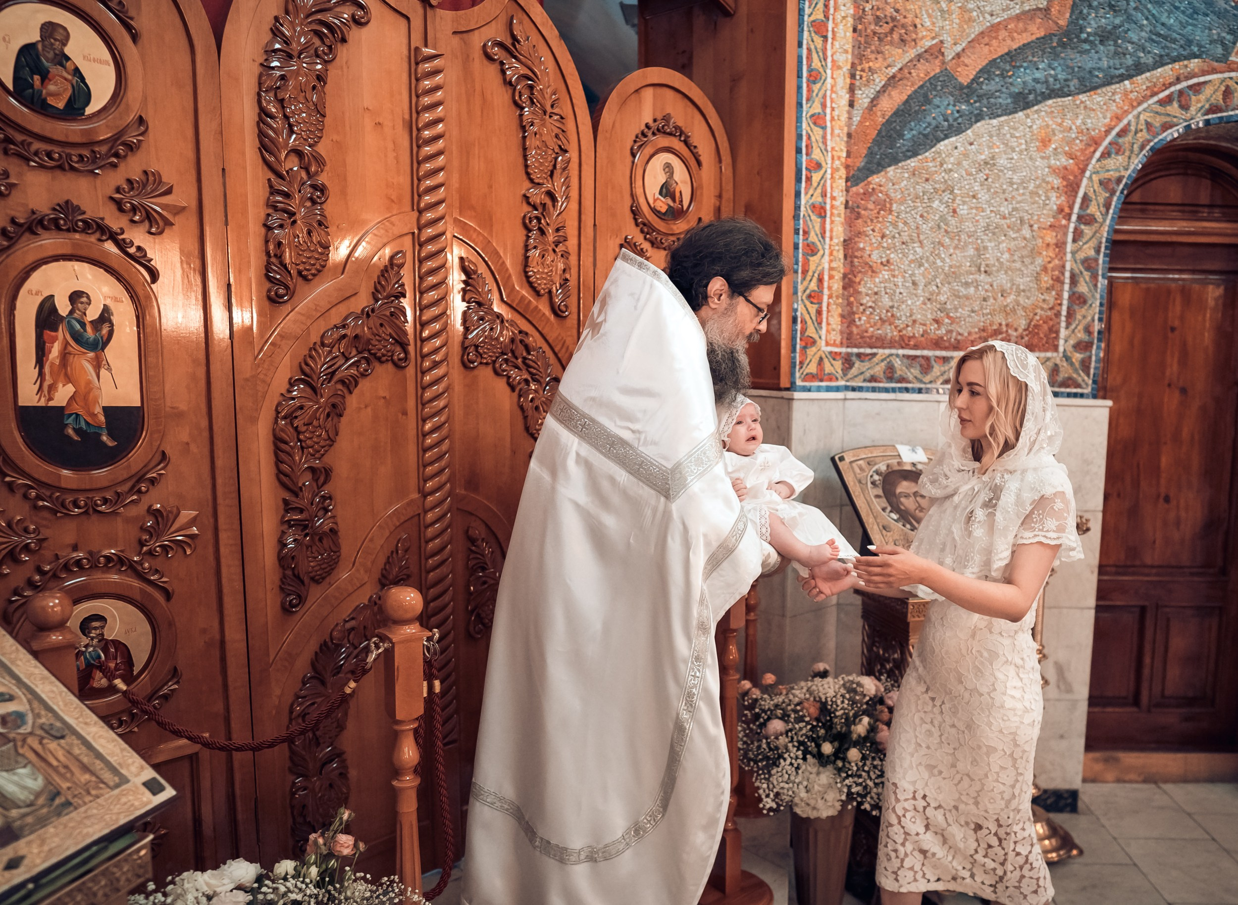 Крещение в Свято-Троицком монастыре Симферополь. Церковный фотограф Севастополь