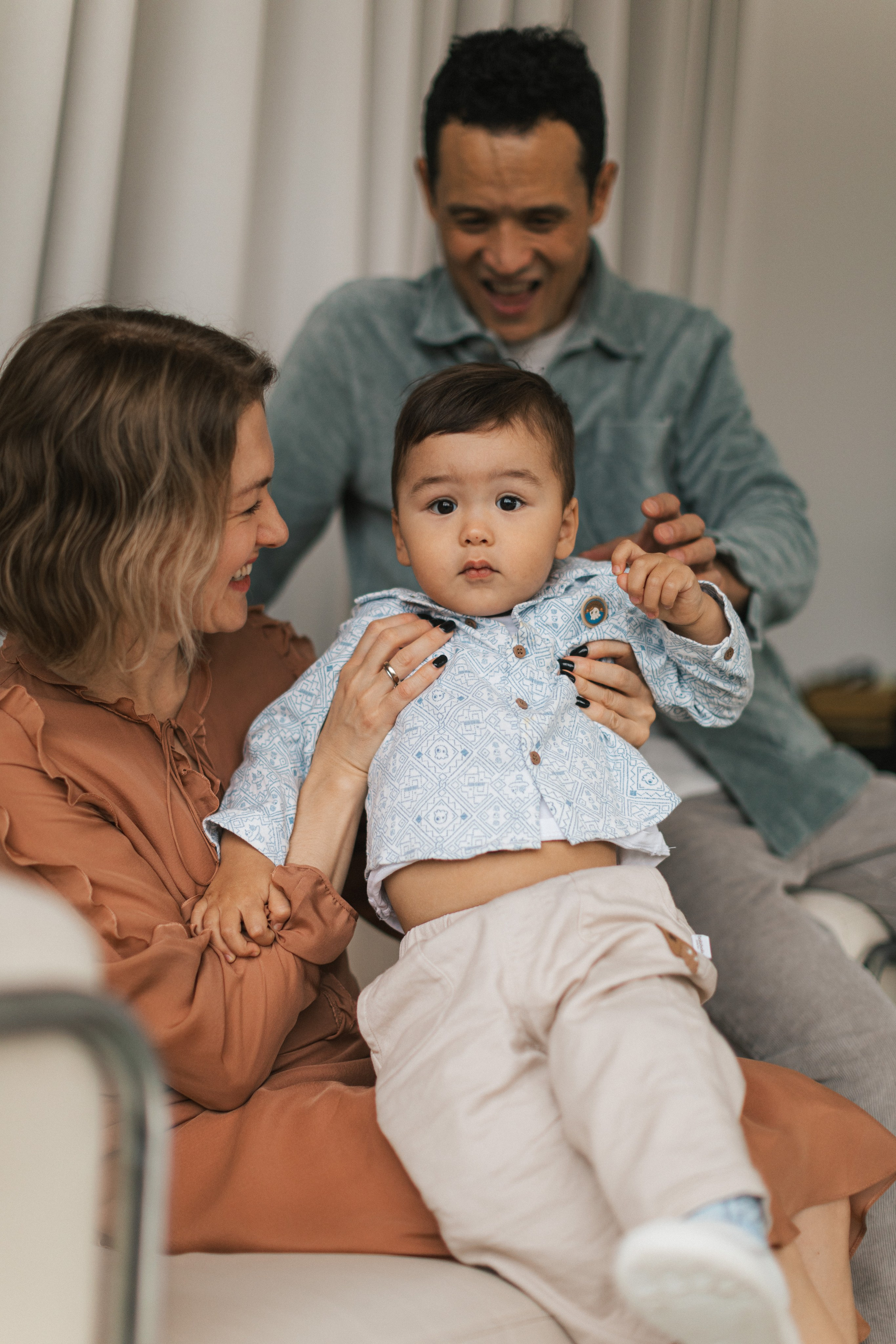 Малыш Ян, Мама и Папа. Фотограф Москва