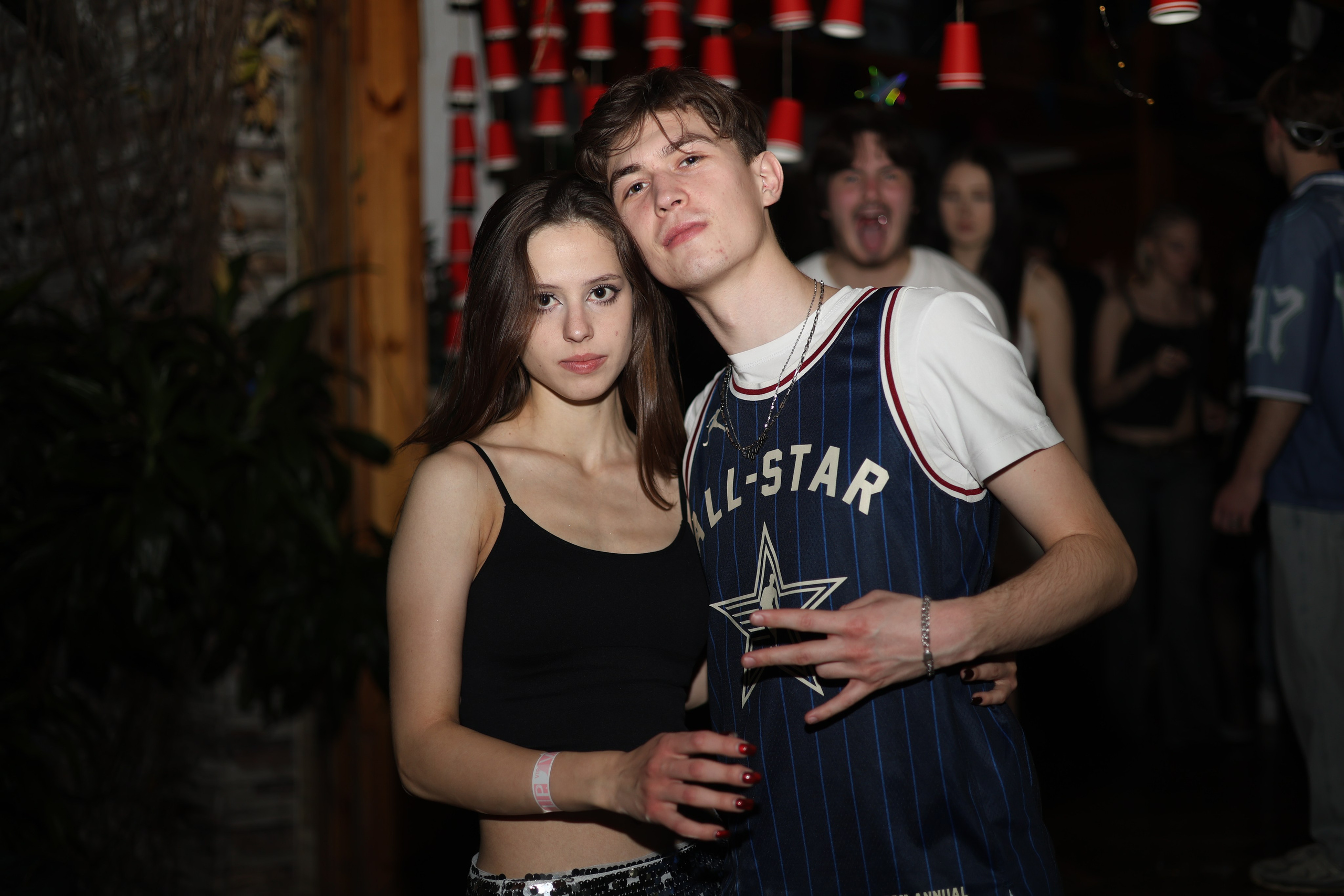 Student american-style party. Mintonov's Film Studio