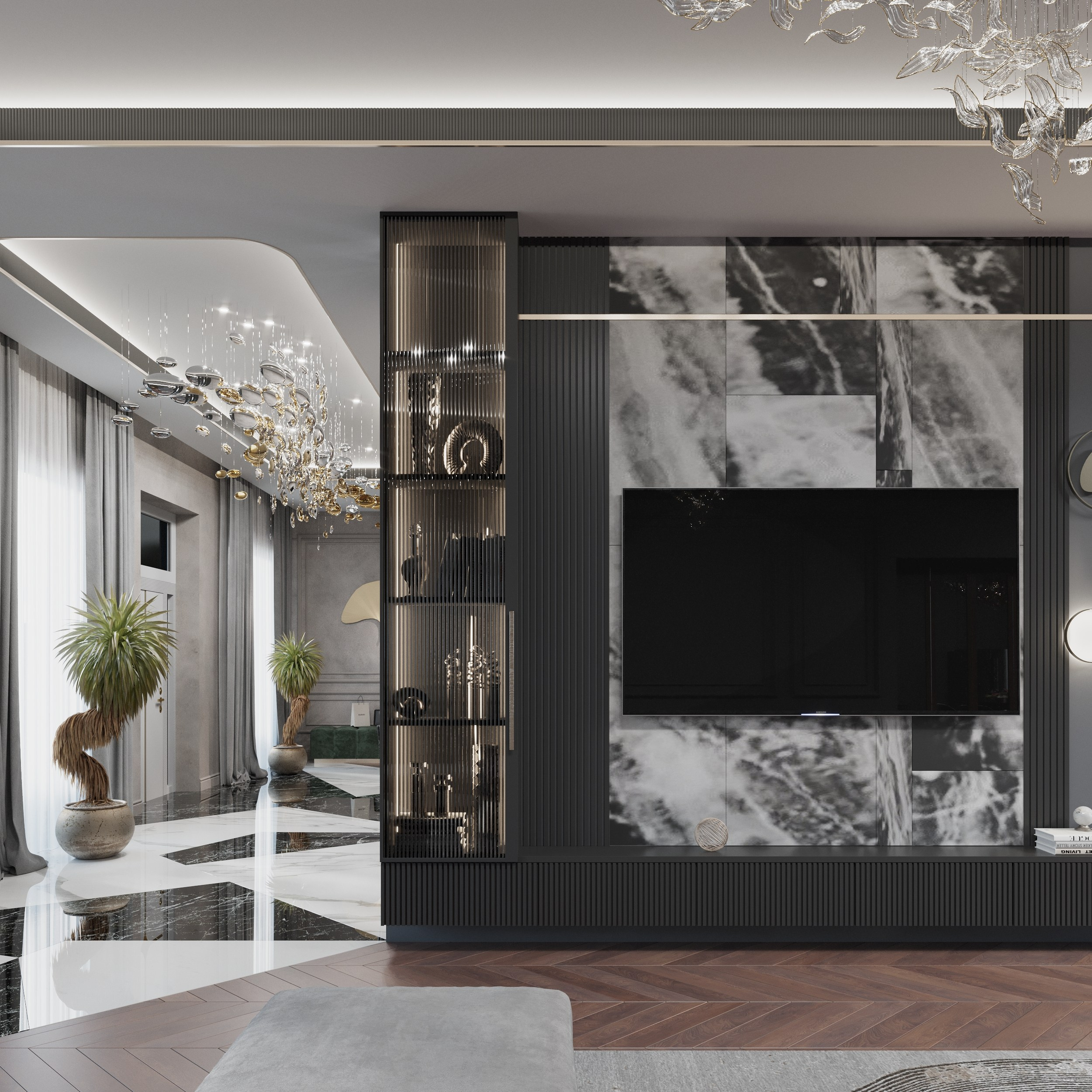 Дом в Новотиторовской — визуализация роскошного особняка. 3Д Визуализация Интерьера и Архитектуры