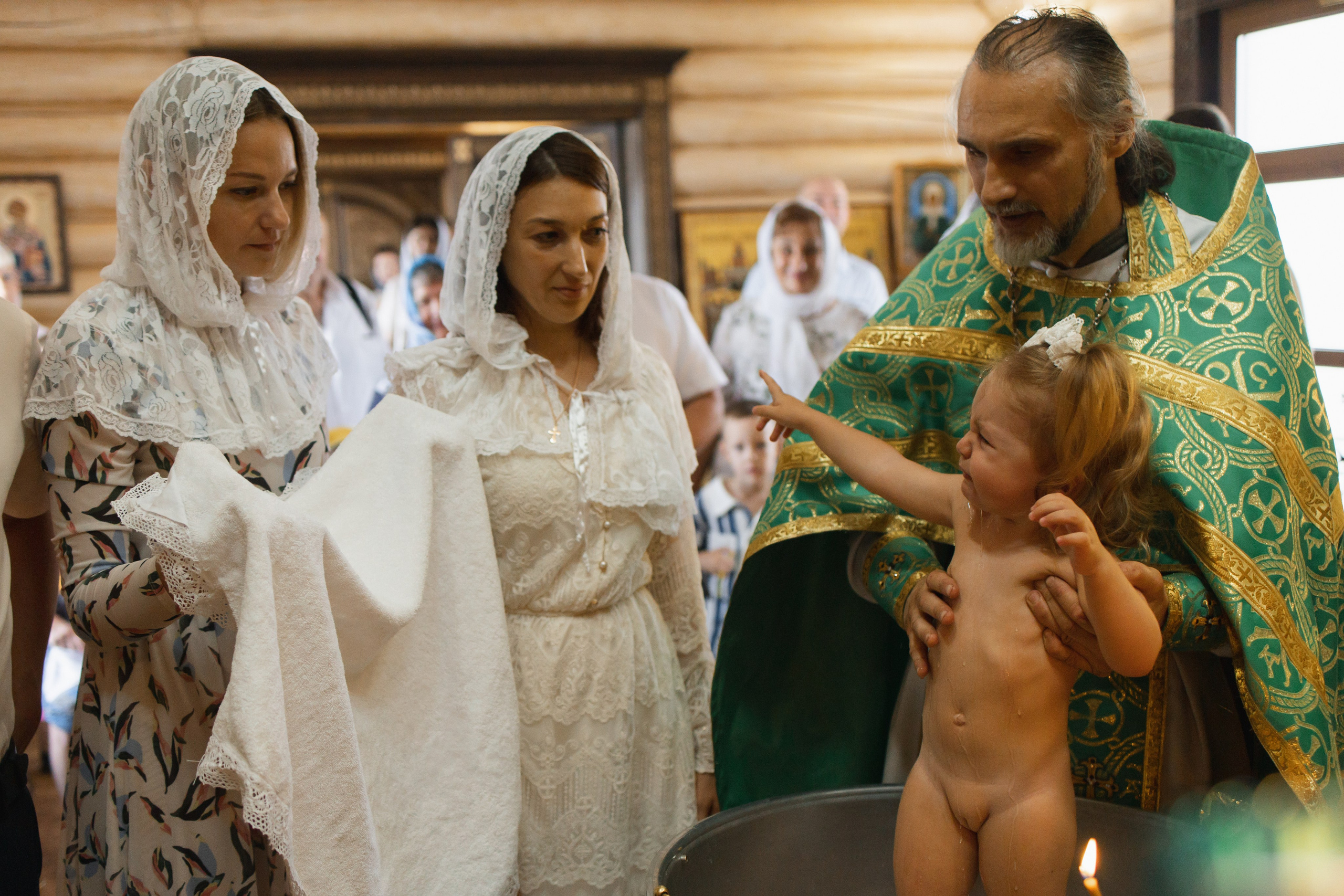 Крещение Дарьи в Храме Сергия Радонежского. Свадебный и семейный фотограф Ольга Разрядова