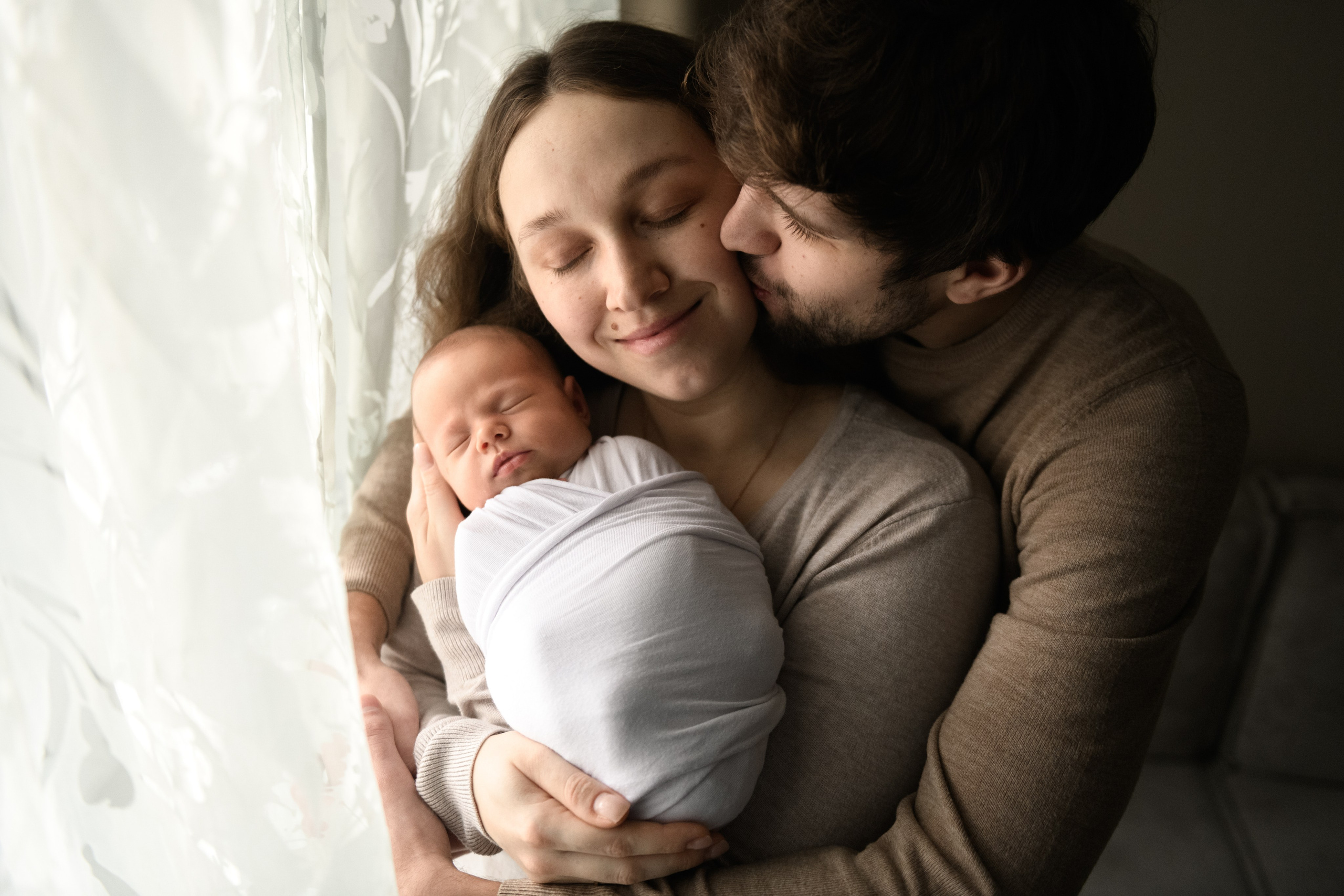 С родителями. Анна Полякова