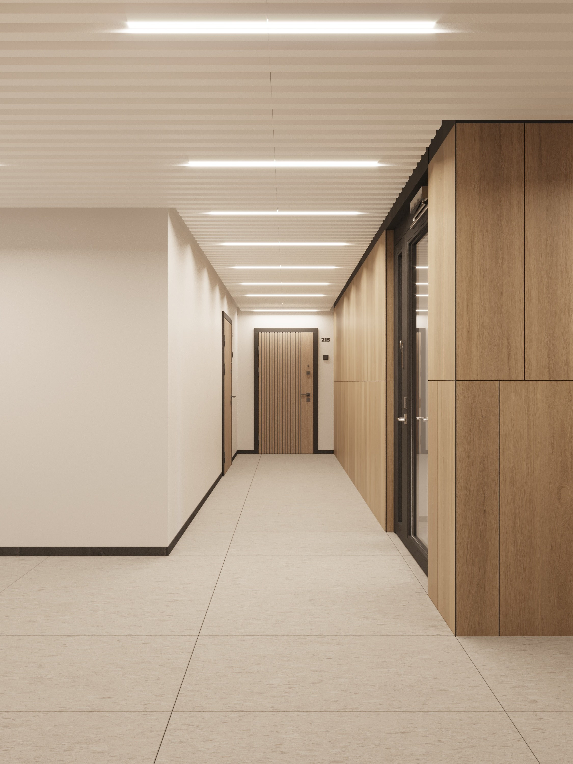 МОП в ЖК Октябрьский. Архитектурные интерьеры