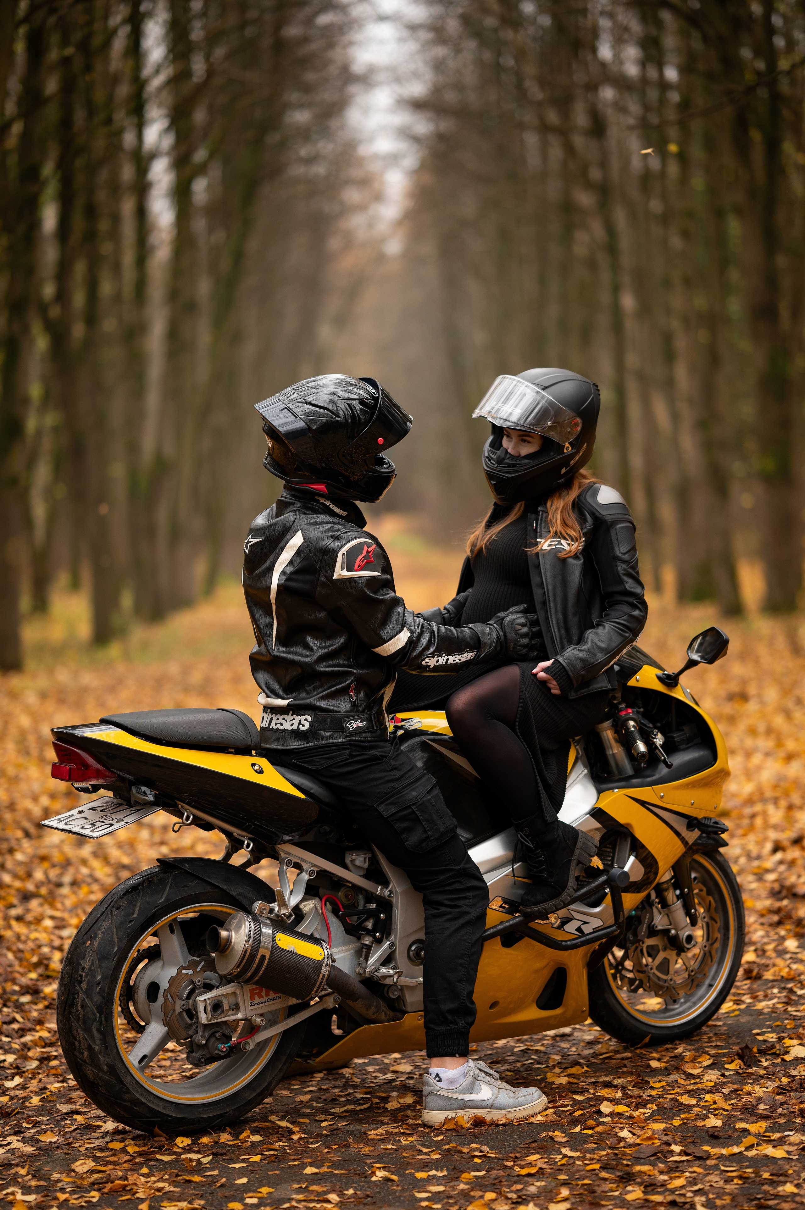 Мото-семья в ожидании. Творческий фотограф Вологда