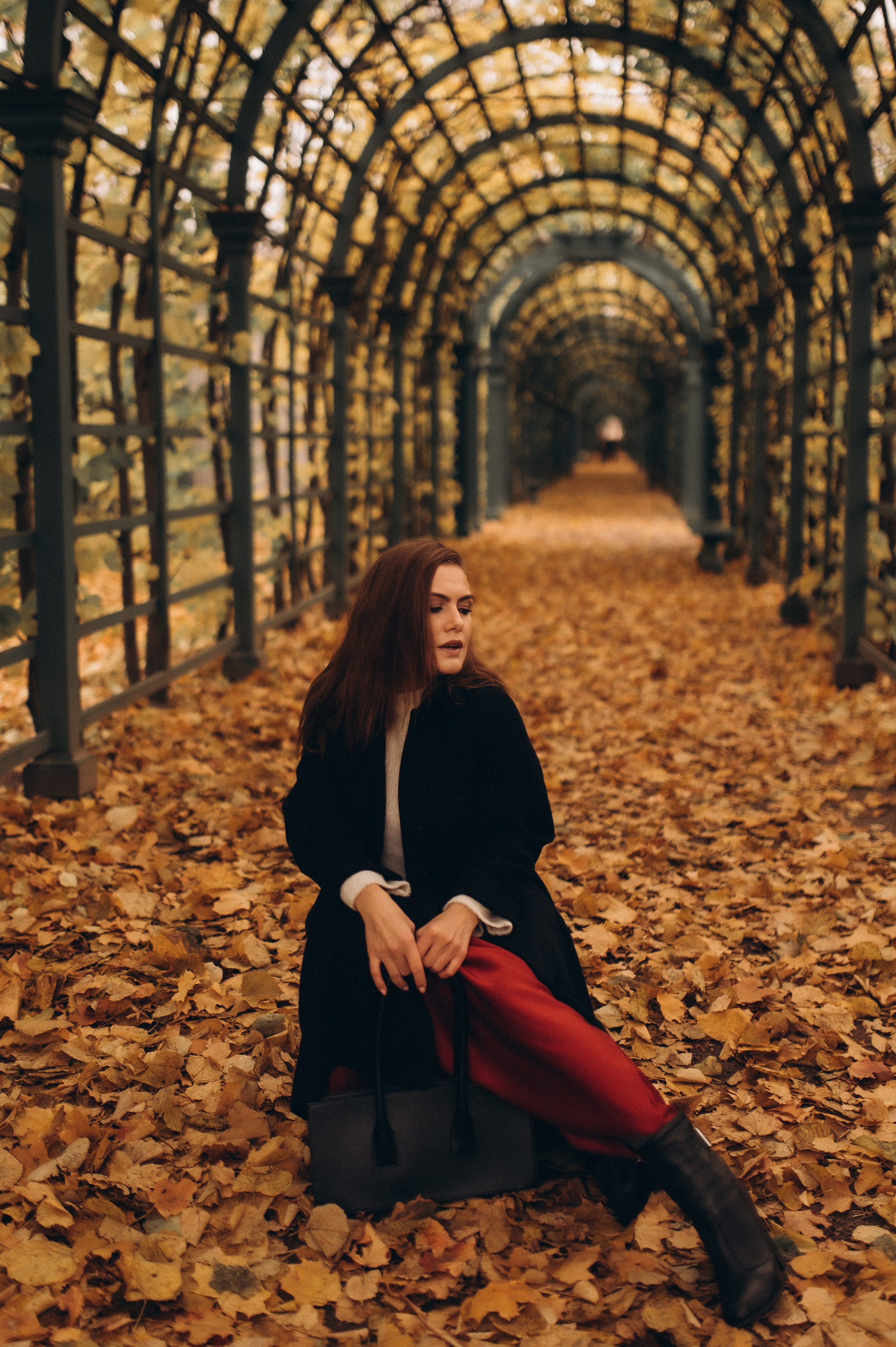 Осенняя индивидуальная фотопрогулка летний сад. Фотограф ПИТЕР СПБ Надежда Баранова