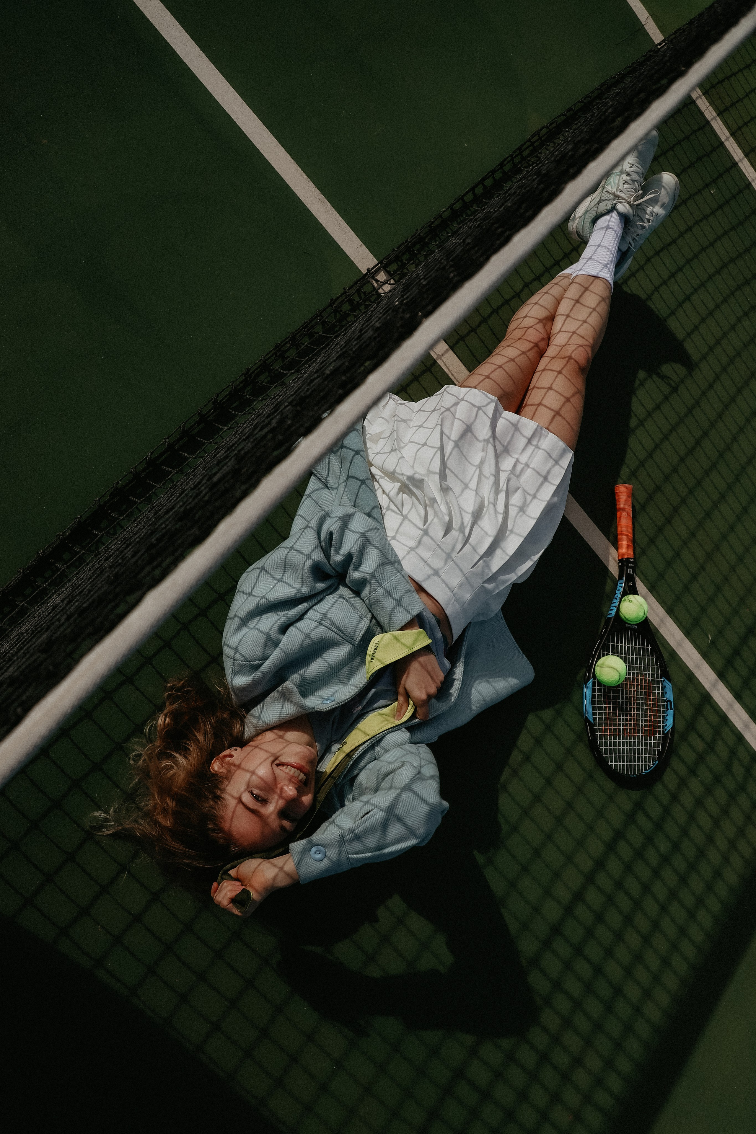 Фотосессия Марии на теннисном корте. Фотограф Иннополис Казань