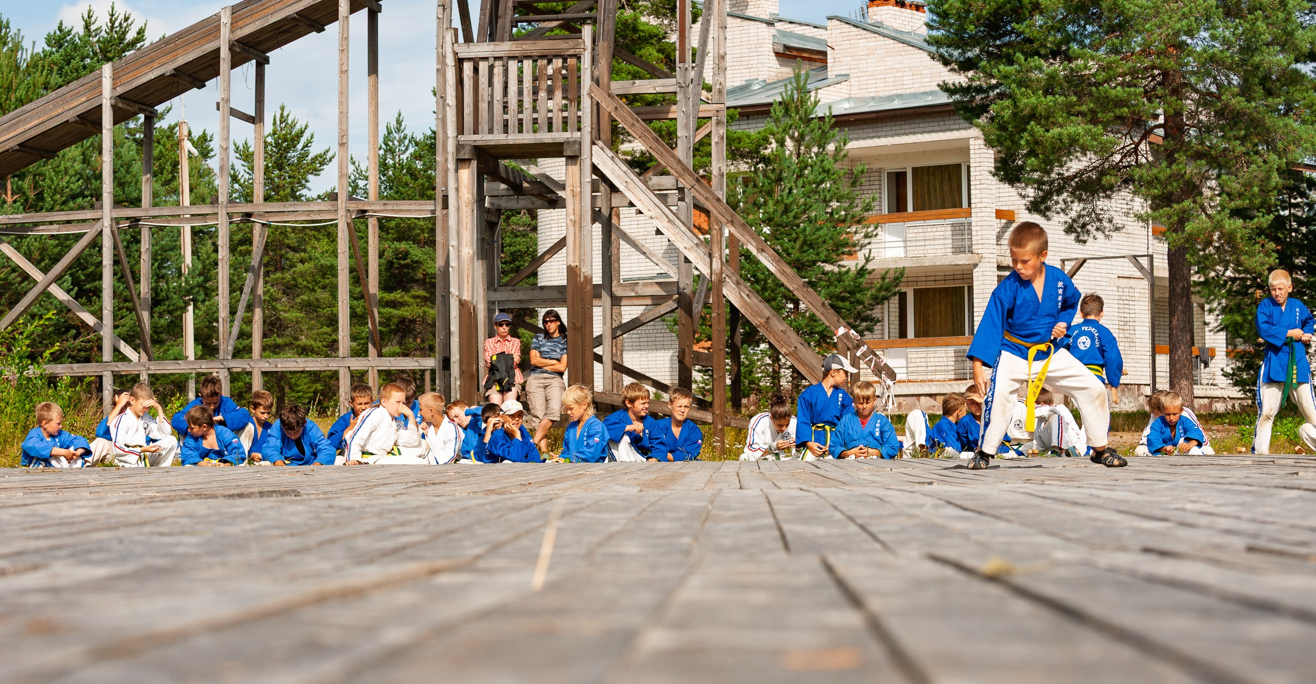 Летние тренировочные боры Школы Боевых Искусств «МОН» 2012 г. Карелия, соревнования