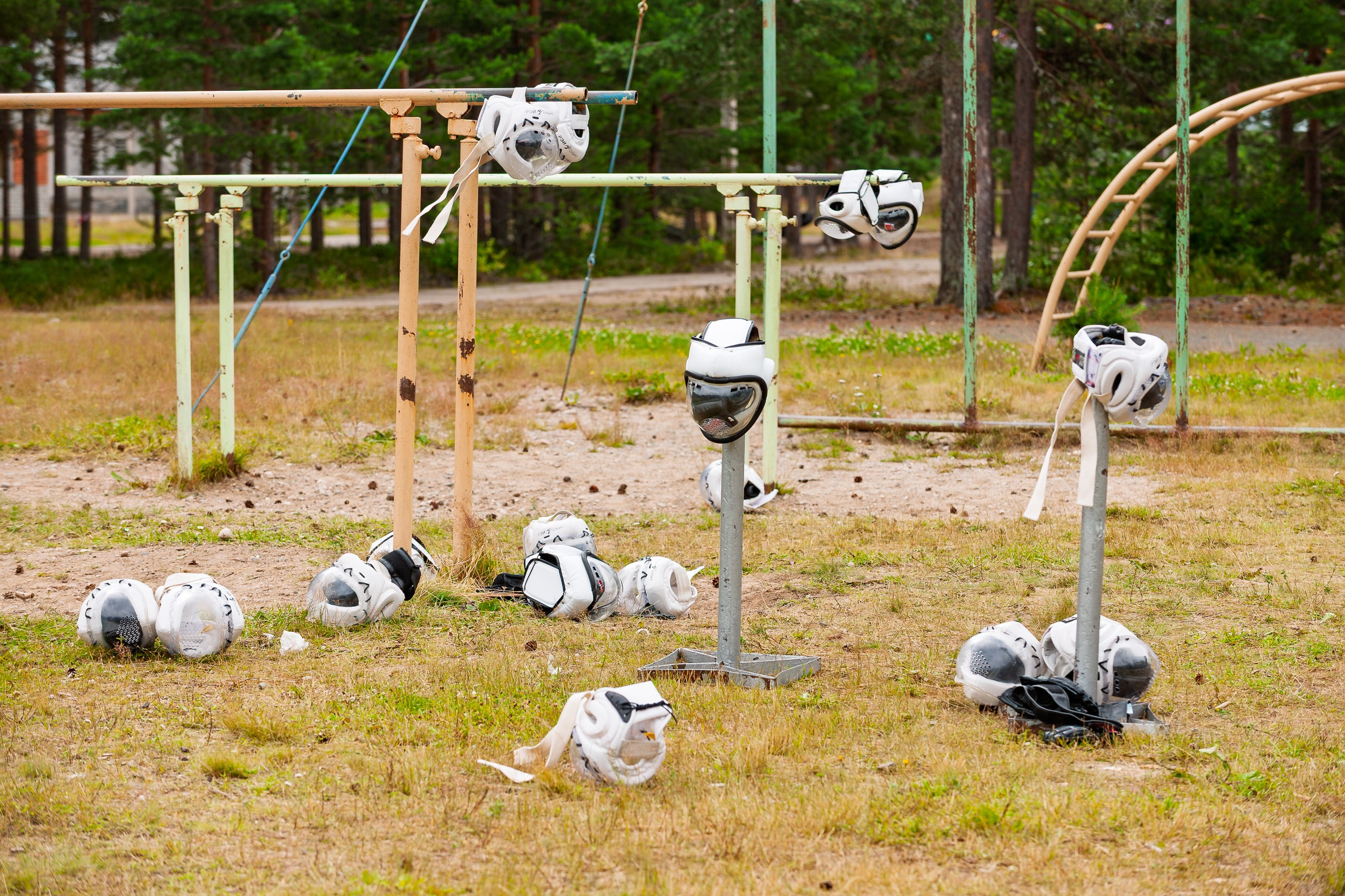 Летние тренировочные боры Школы Боевых Искусств «МОН» 2012 г. Карелия, тренировка