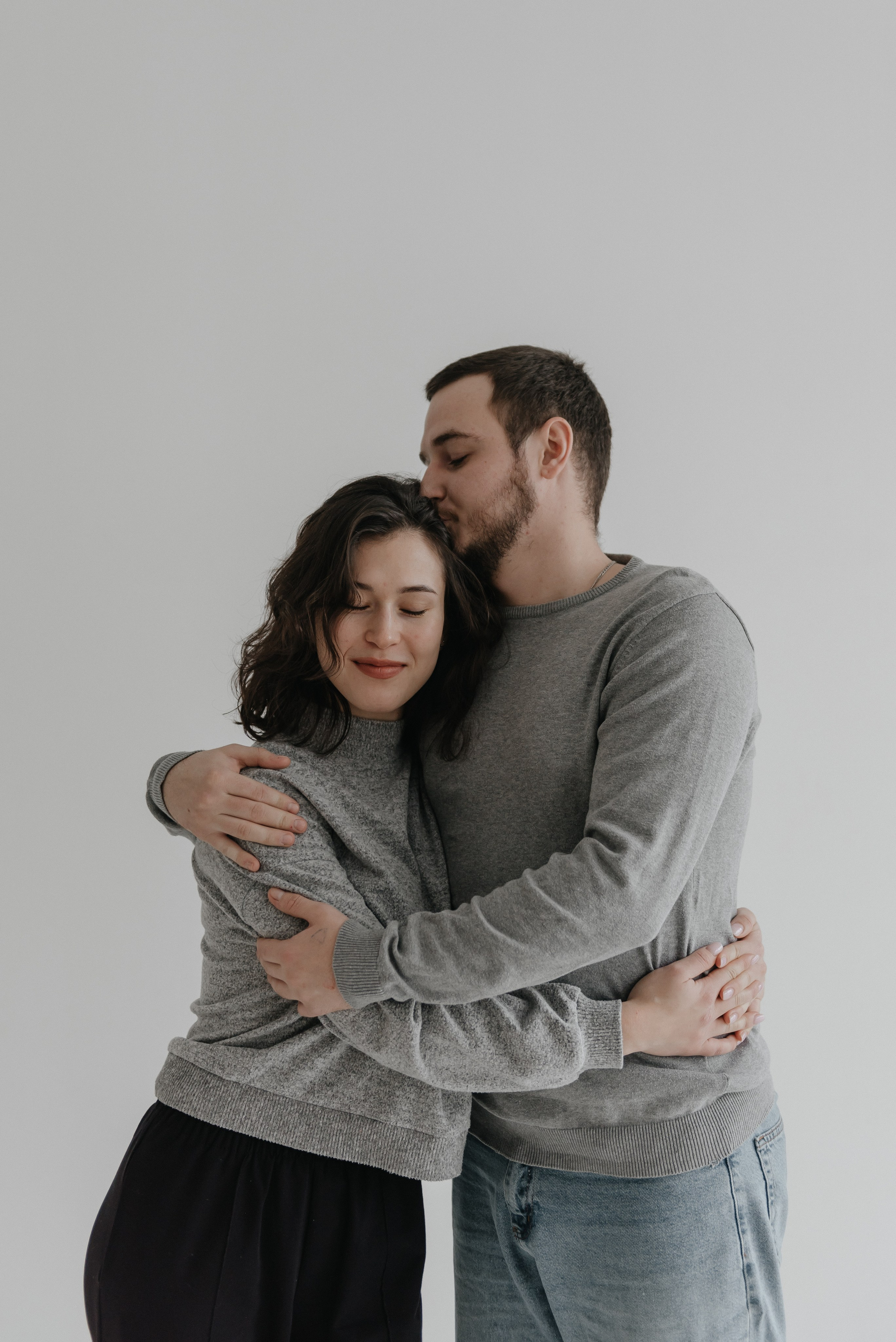 В студии большой семьёй