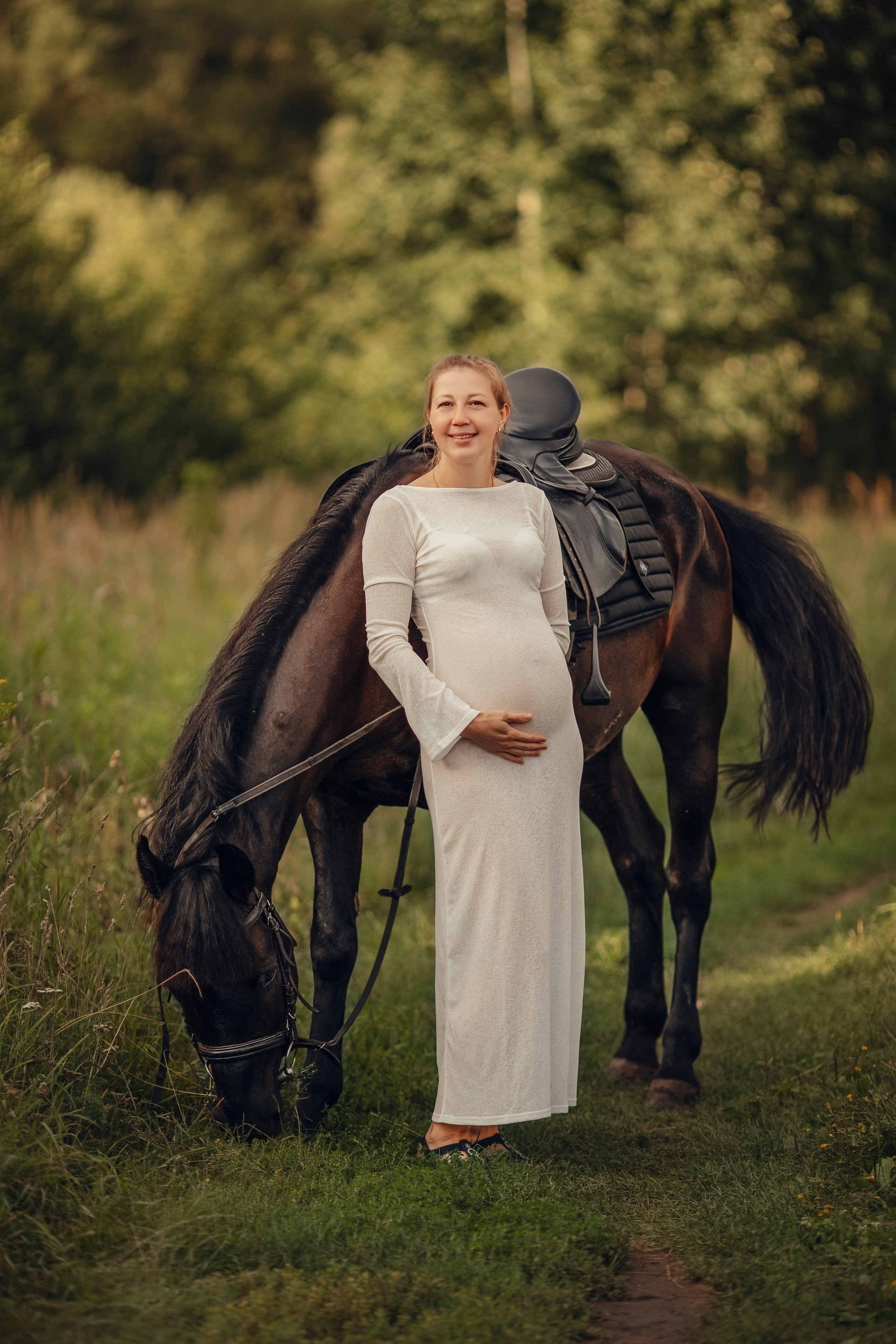 Съемки с лошадьми. Семейный фотограф Москва и область Дербунова Елена