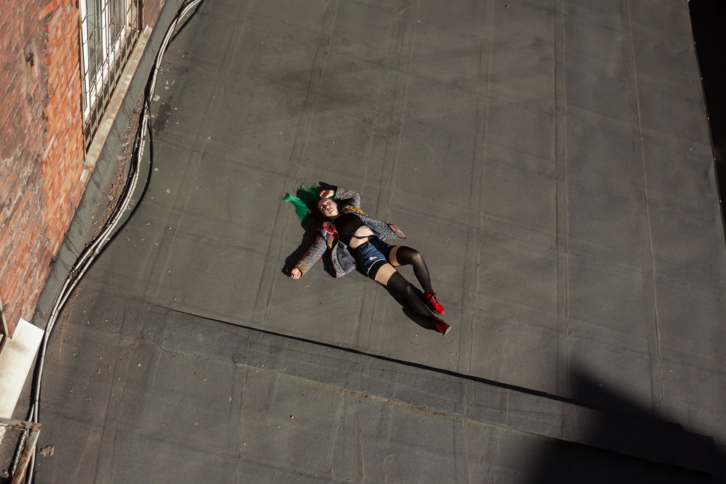 Настя Павлова. Крыша. Портретный фотограф в Санкт-Петербурге Александр Быстрицкий