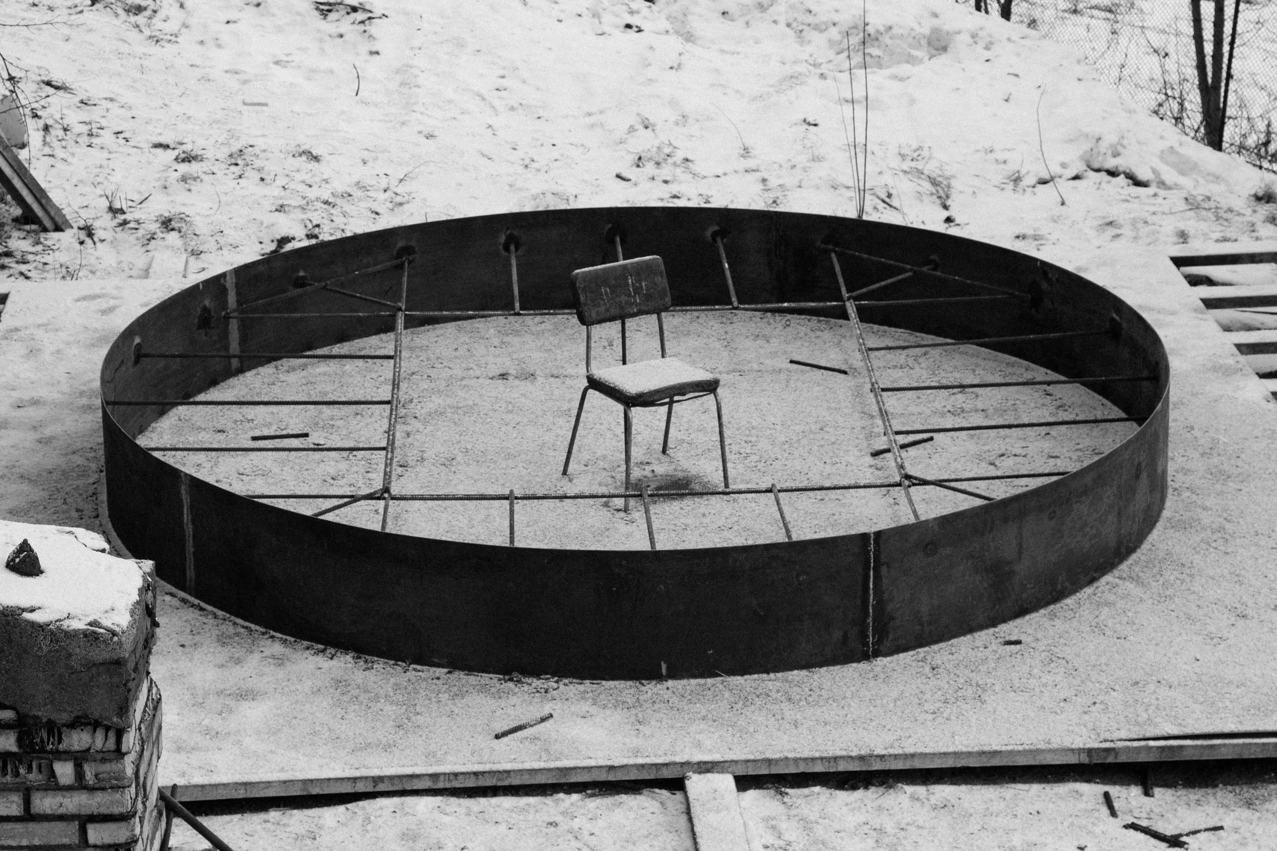 Строительство Ступы в Яхроме. Фотография, как она есть