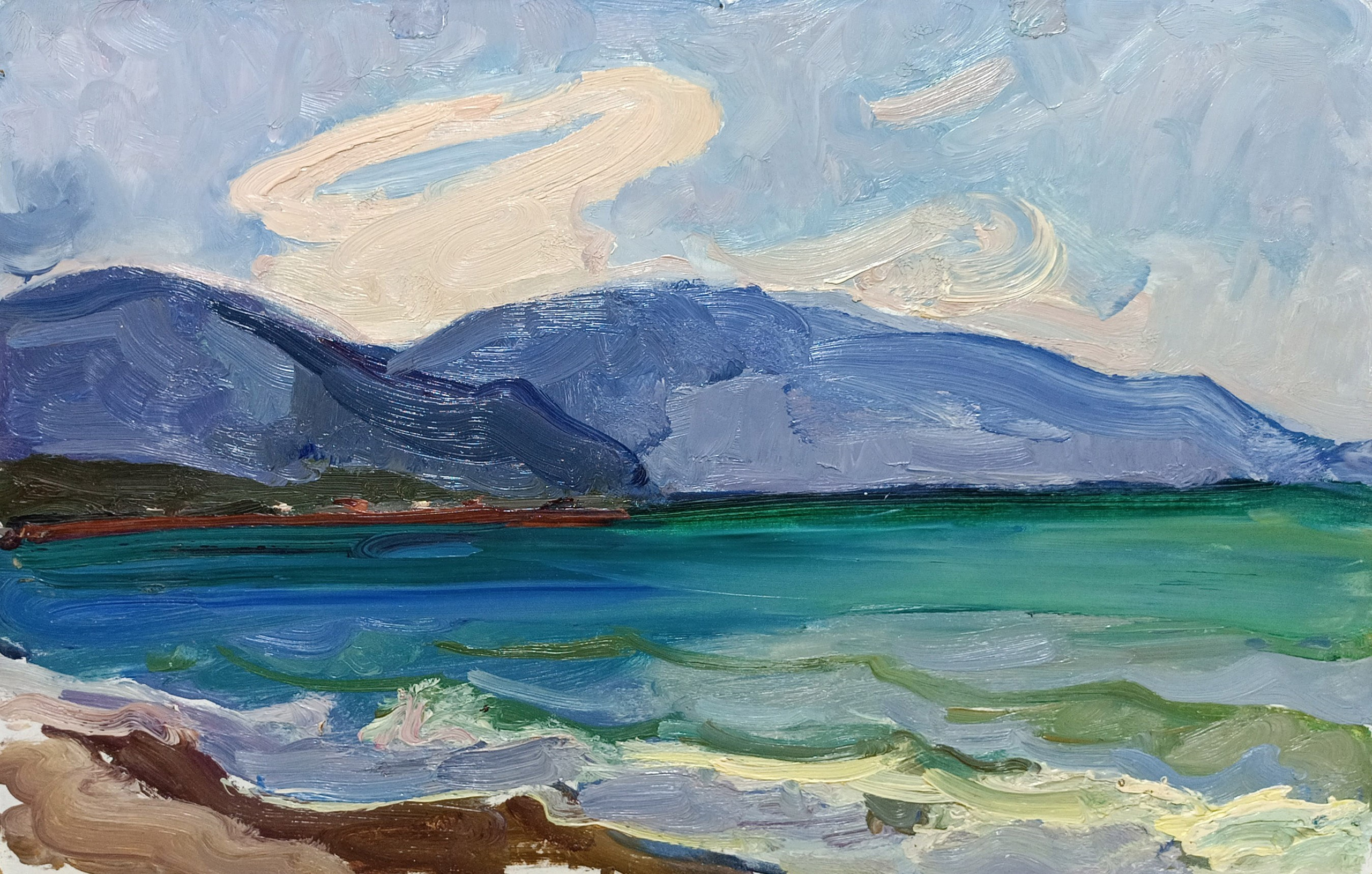 «В Суздале» 1971 год. Художник Величко Вадим Семёнович