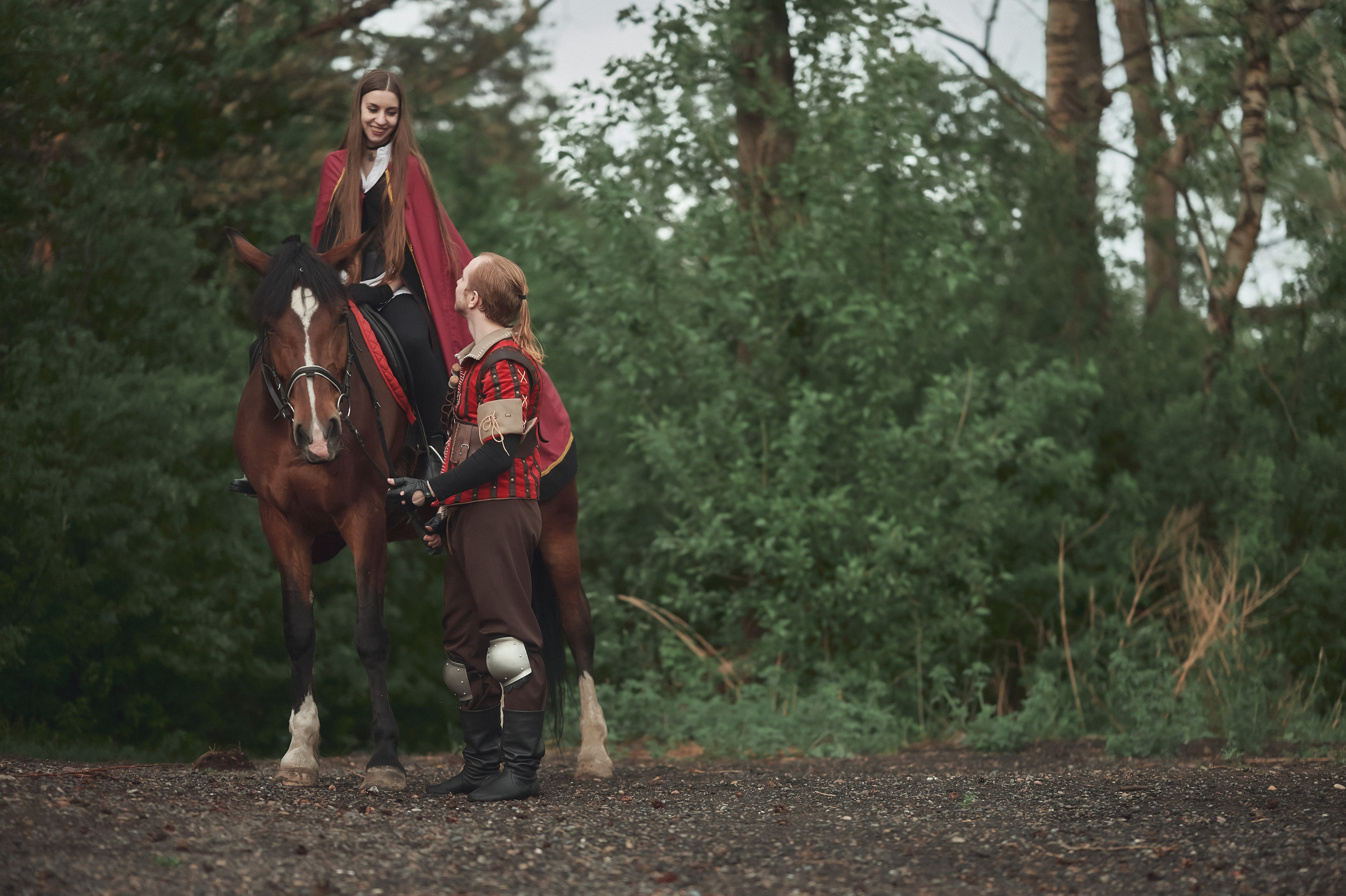 Каролина и Сергей — Предсвадебная съёмка в стиле «Ведьмак». Фотограф Яковлев Роман — Красноярск