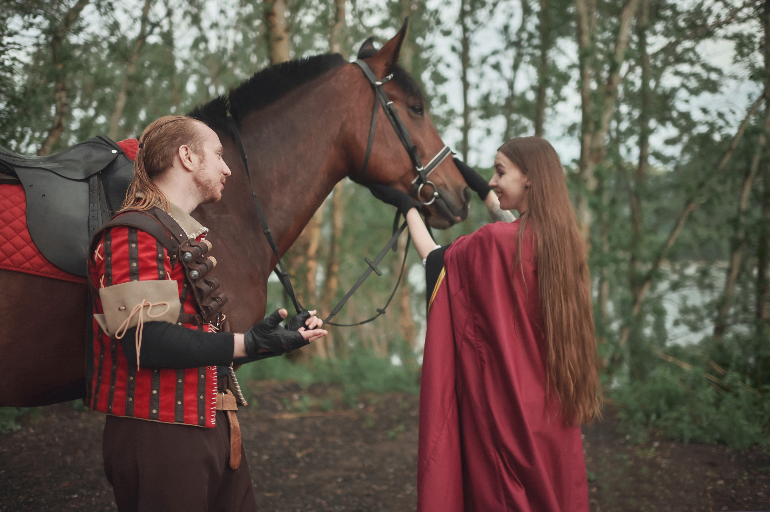 Каролина и Сергей — Предсвадебная съёмка в стиле «Ведьмак». Фотограф Яковлев Роман — Красноярск