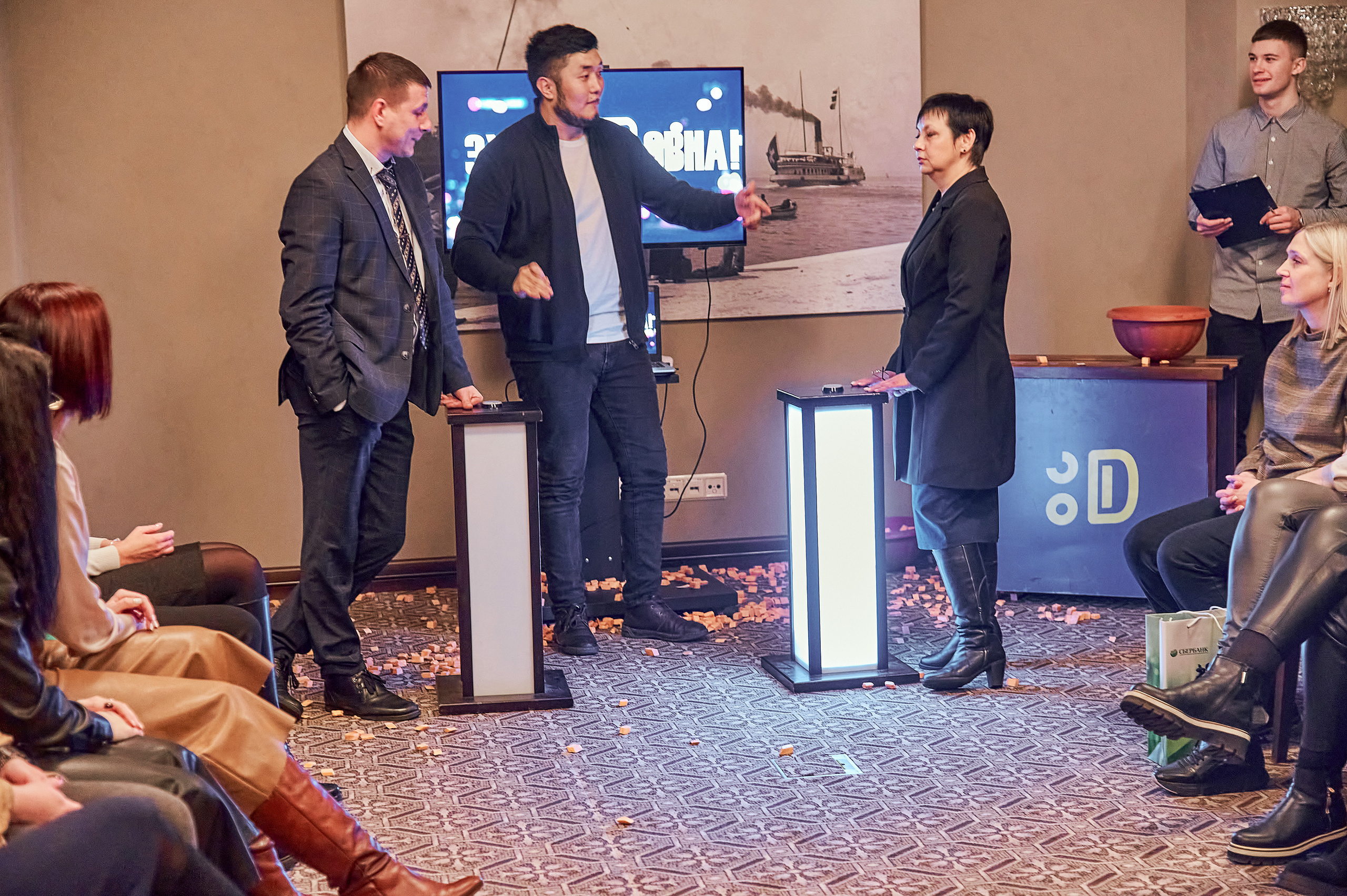 Портфолио репортажной фотосъёмки: "Сбербанк" Новый год. Фотограф Яковлев Роман — Красноярск