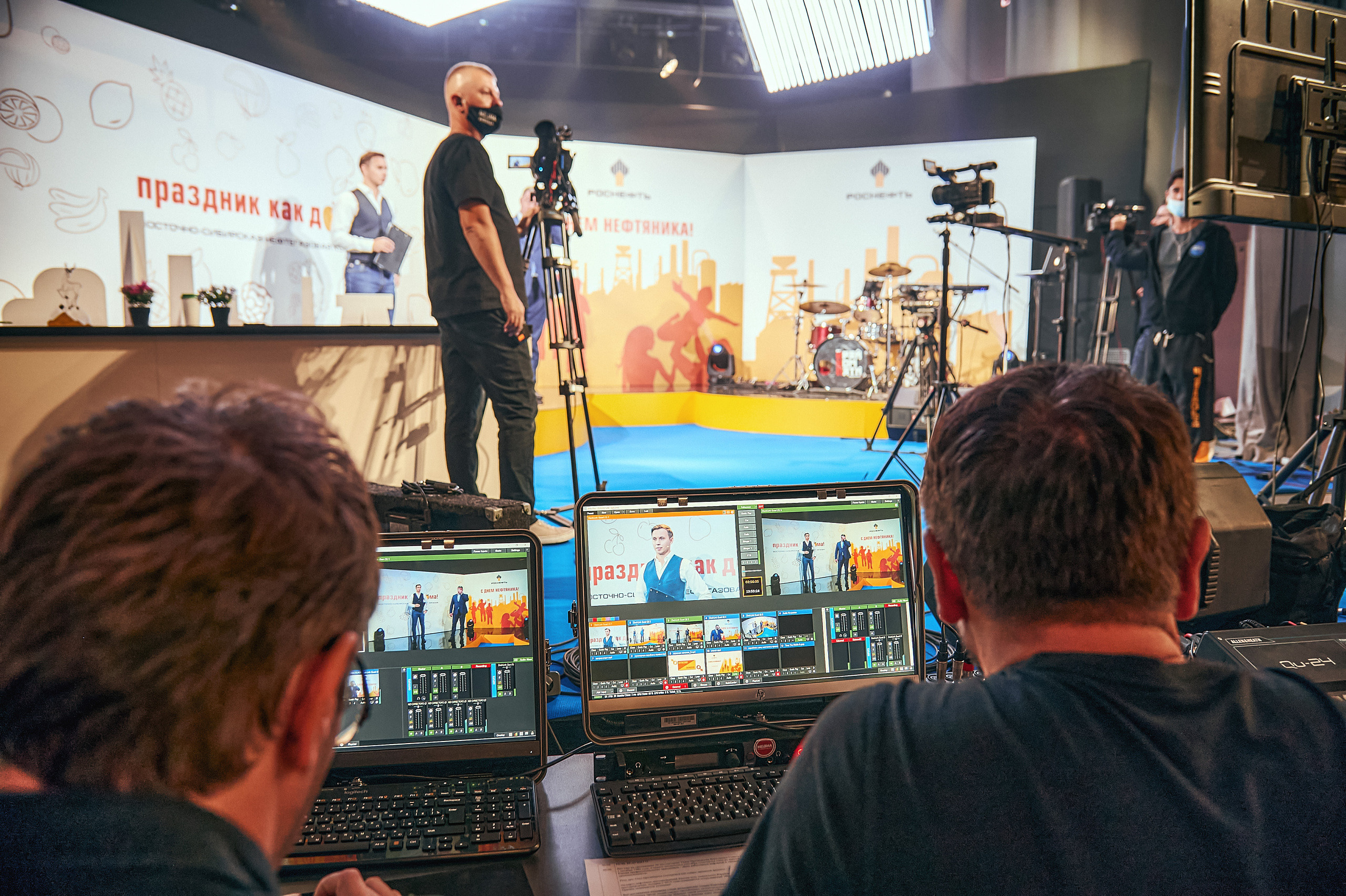 Портфолио репортажной фотосъёмки: "Роснефть" съёмка шоу для «День нефтяника». Фотограф Яковлев Роман — Красноярск