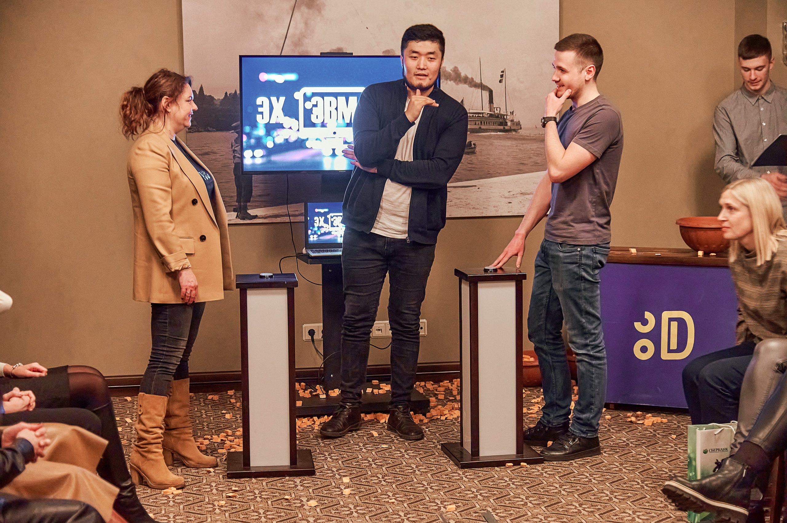 Портфолио репортажной фотосъёмки: "Сбербанк" Новый год. Фотограф Яковлев Роман — Красноярск