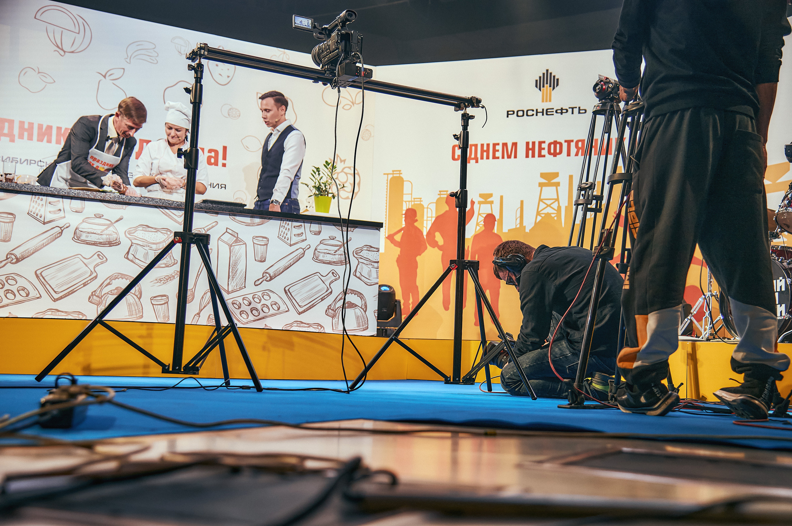 Портфолио репортажной фотосъёмки: "Роснефть" съёмка шоу для «День нефтяника». Фотограф Яковлев Роман — Красноярск