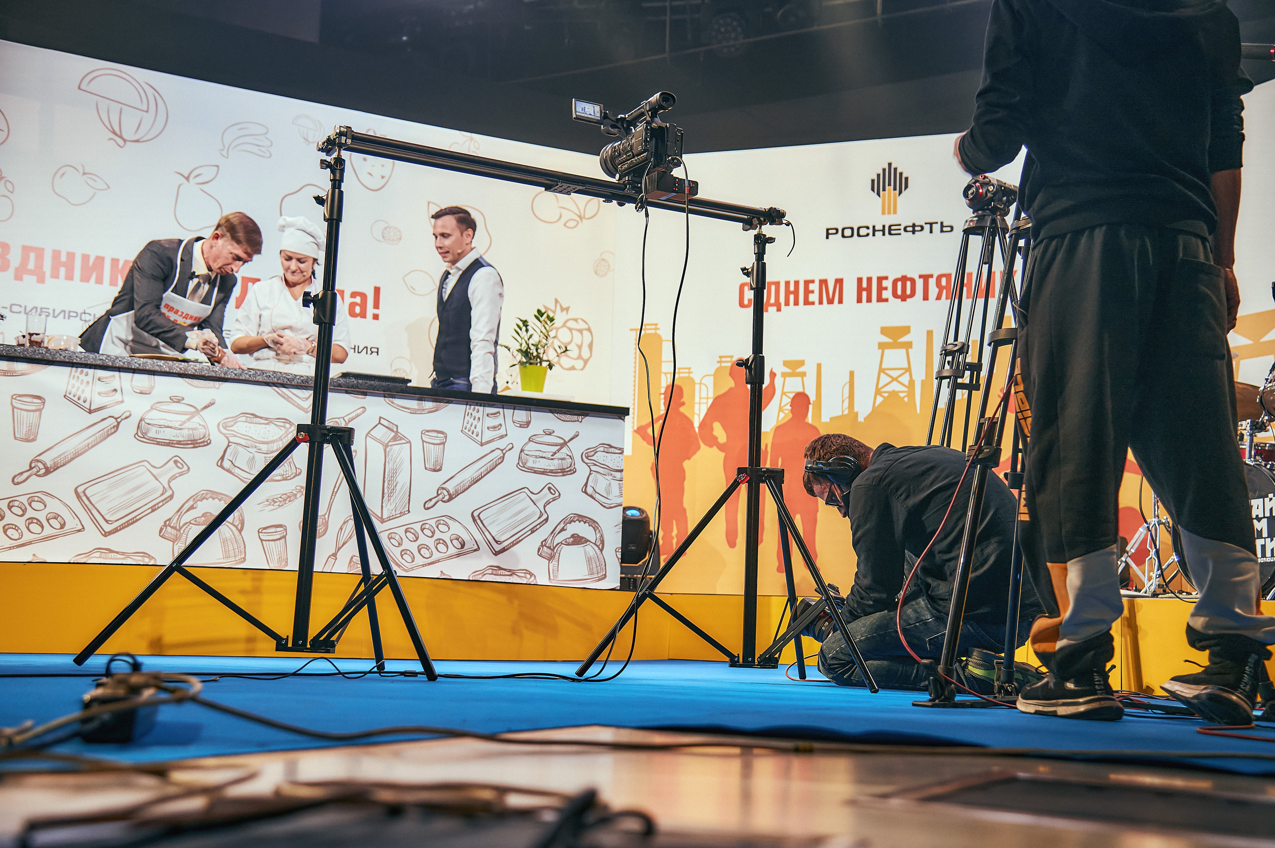 Портфолио репортажной фотосъёмки: "Роснефть" съёмка шоу для «День нефтяника». Фотограф Яковлев Роман — Красноярск