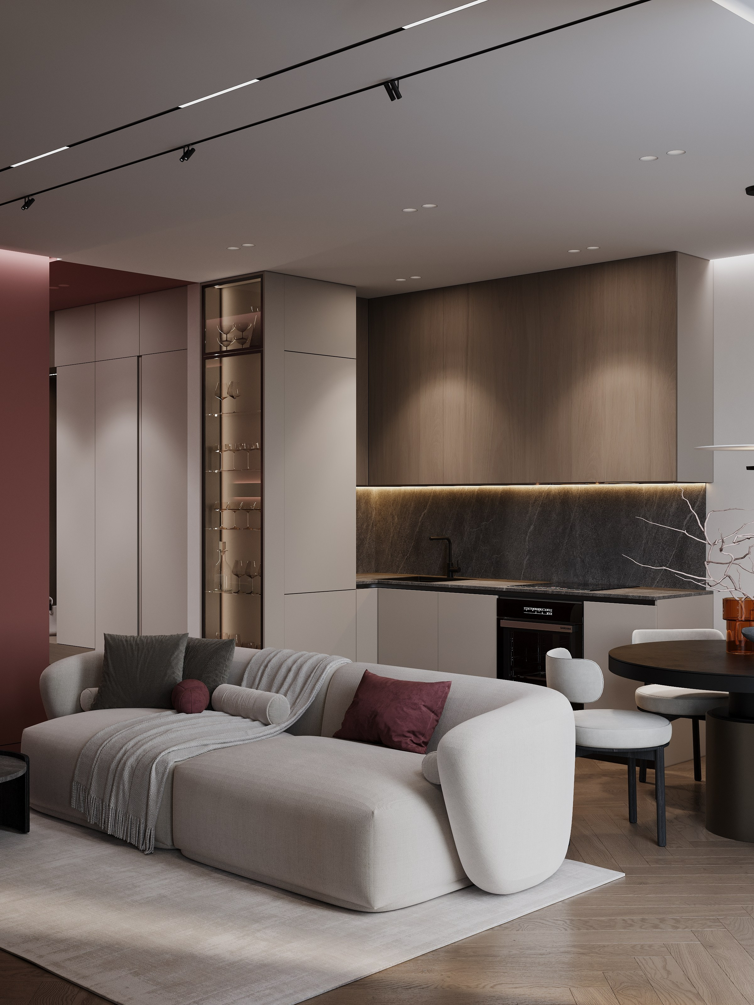 Appartment 55 sq m. Профессиональный дизайнер интерьера