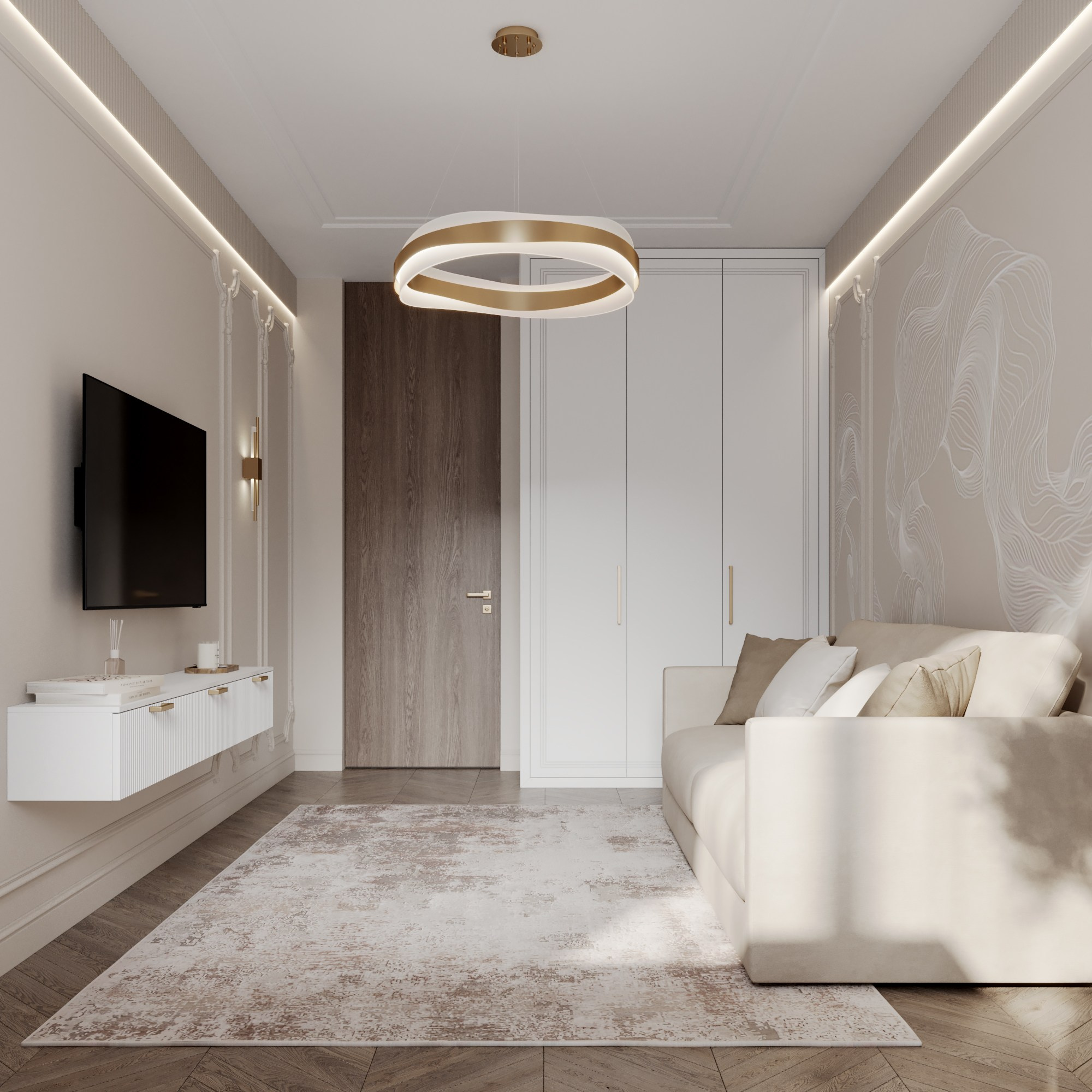 Appartment 130 sq m. Профессиональный дизайнер интерьера