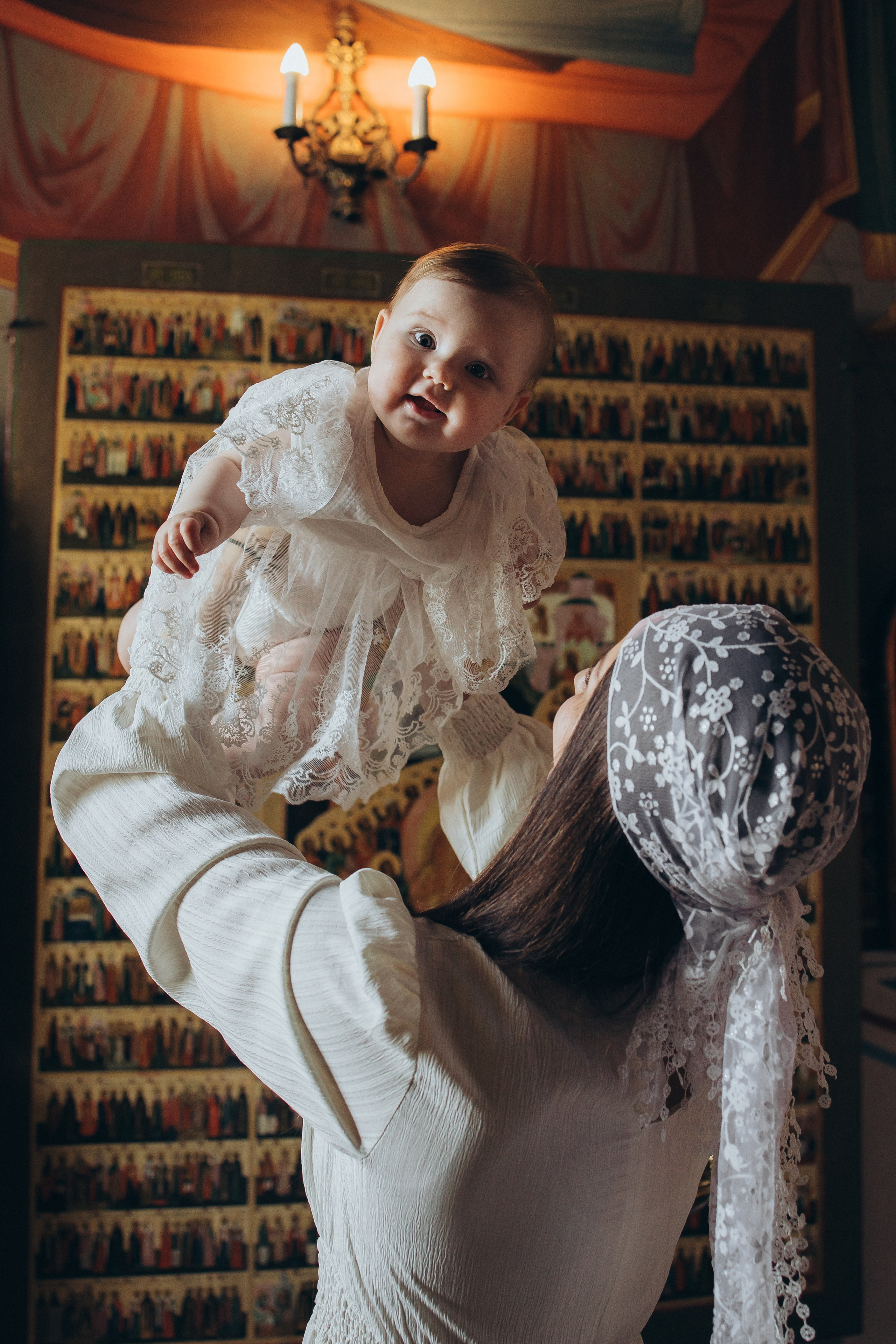 Таинство Крещения Деи в церкви Троицы Живоначальной в Карабанове. Детский и семейный фотограф в Пушкино, Мытищи, Москва Сергеева Светлана