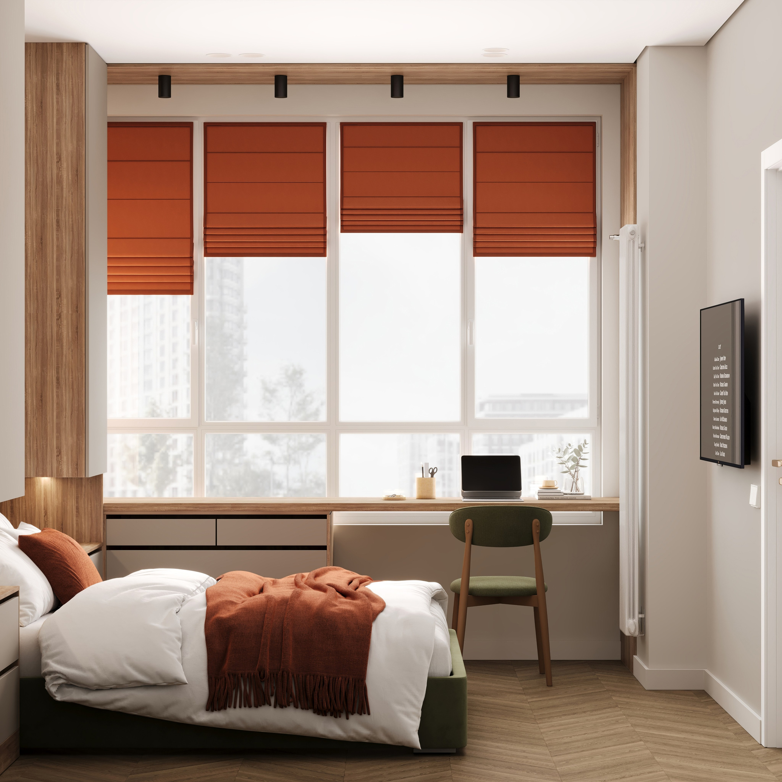 Визуализация квартиры ЖК Дзен-кварталы 70.2 m². Заказать 3d визуализацию интерьеров — Дарья Веденёва