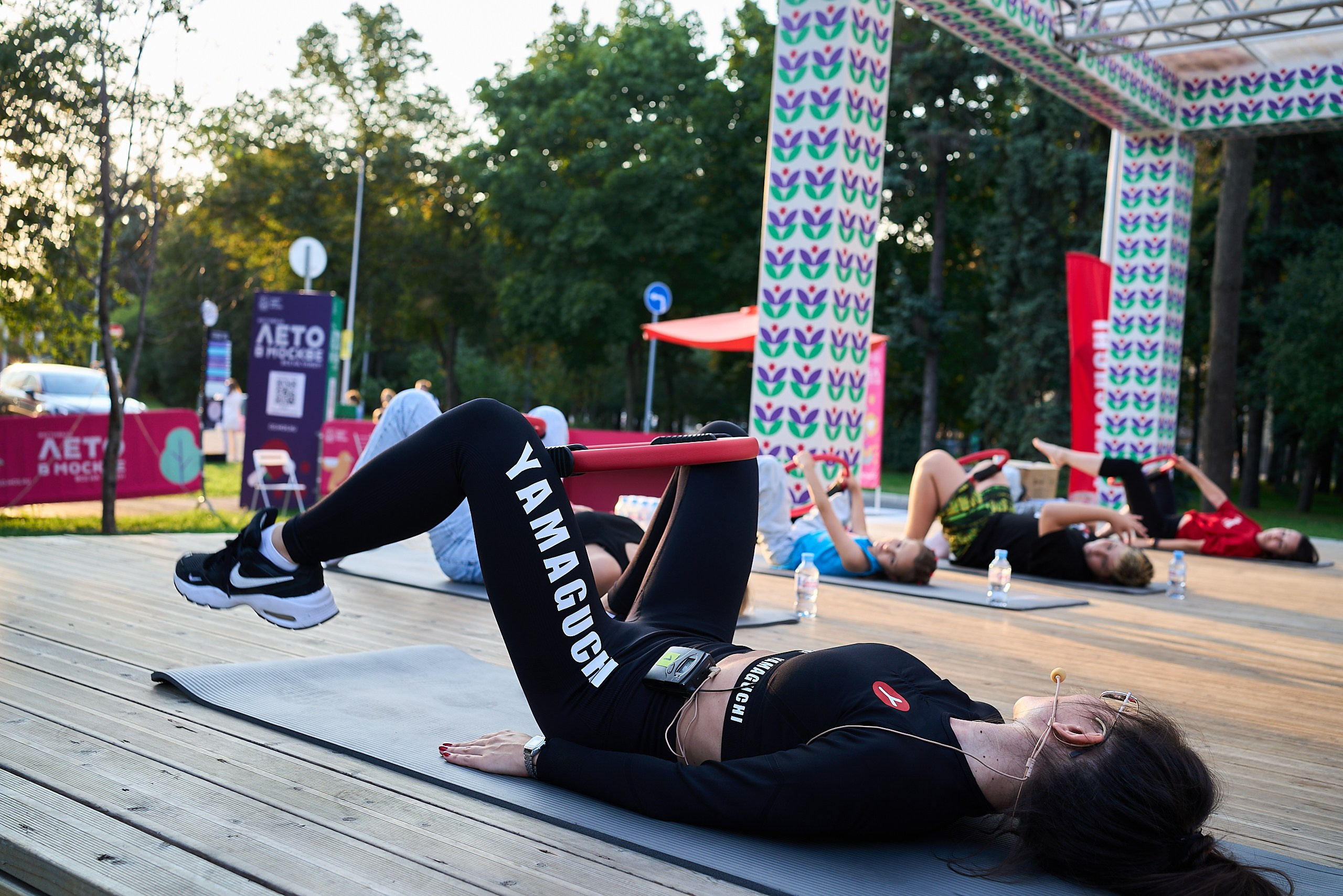 Yamaguchi / открытая тренировка «в стиле Пилатес». Фотограф и Видеограф в Москве. Олег Корушев