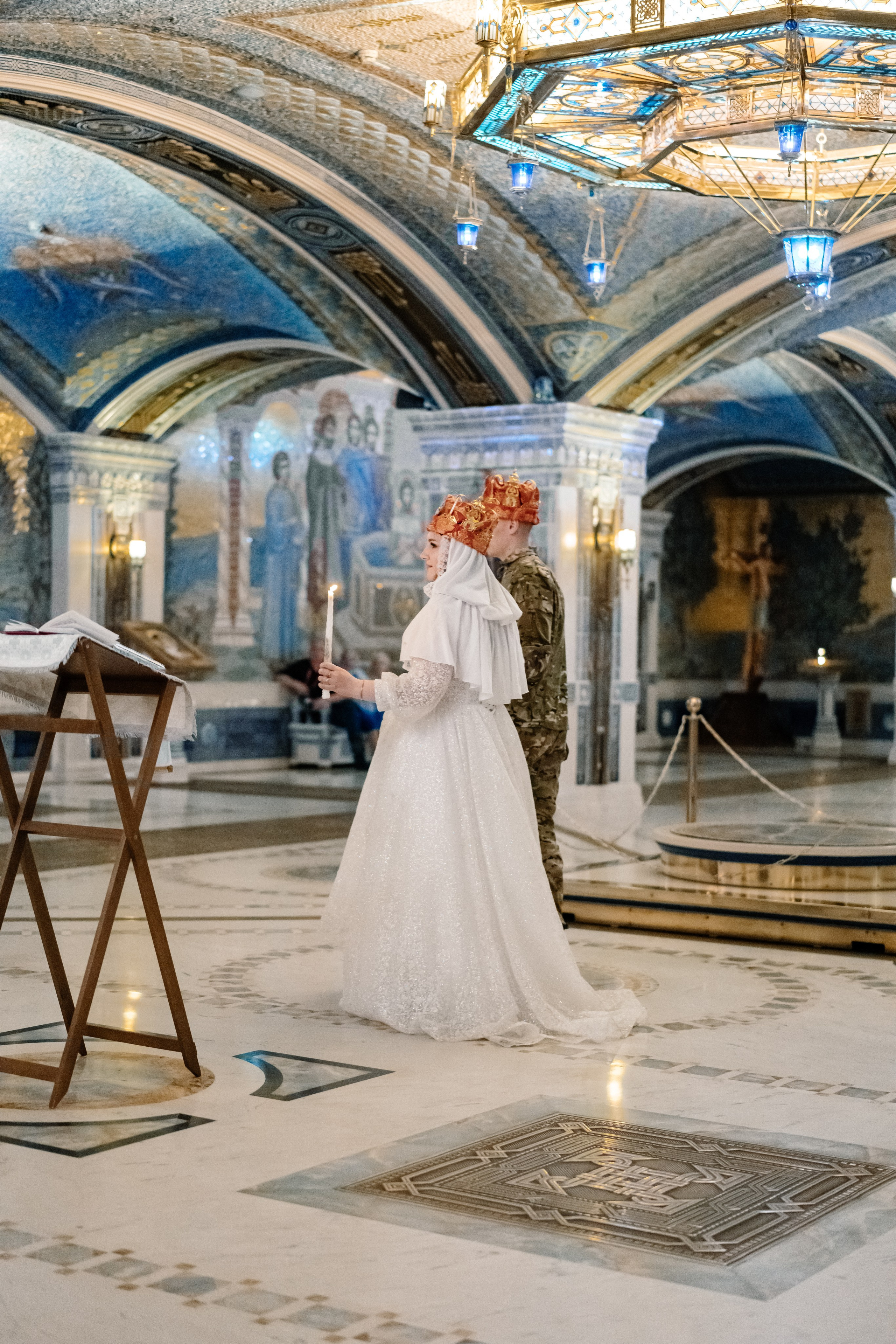 Венчание в Главном храме вооруженных сил (Патриот). Семейный фотограф Одинцово Москва Наталия Черенкова