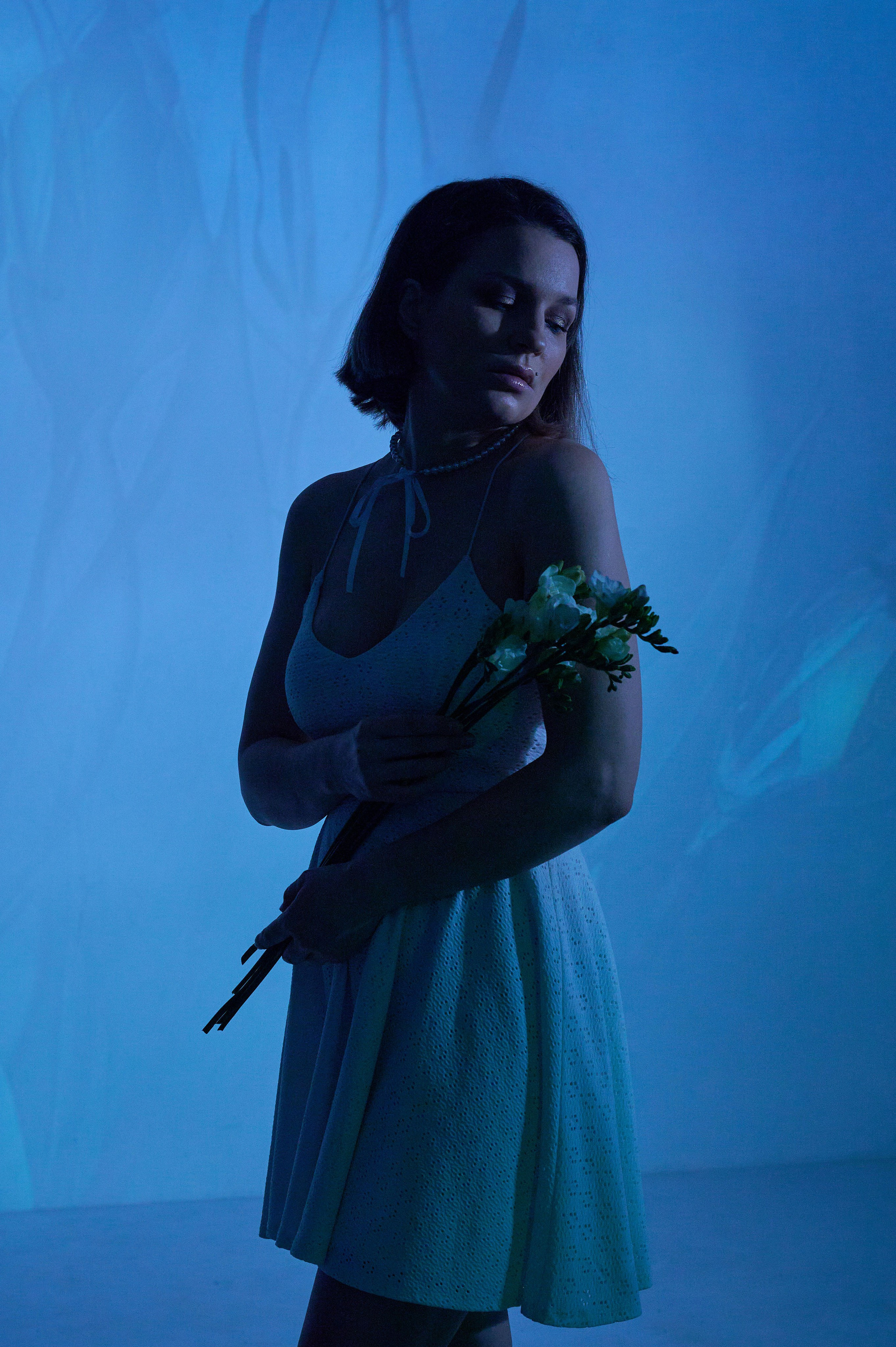 Фотосессия Ксении с проектором