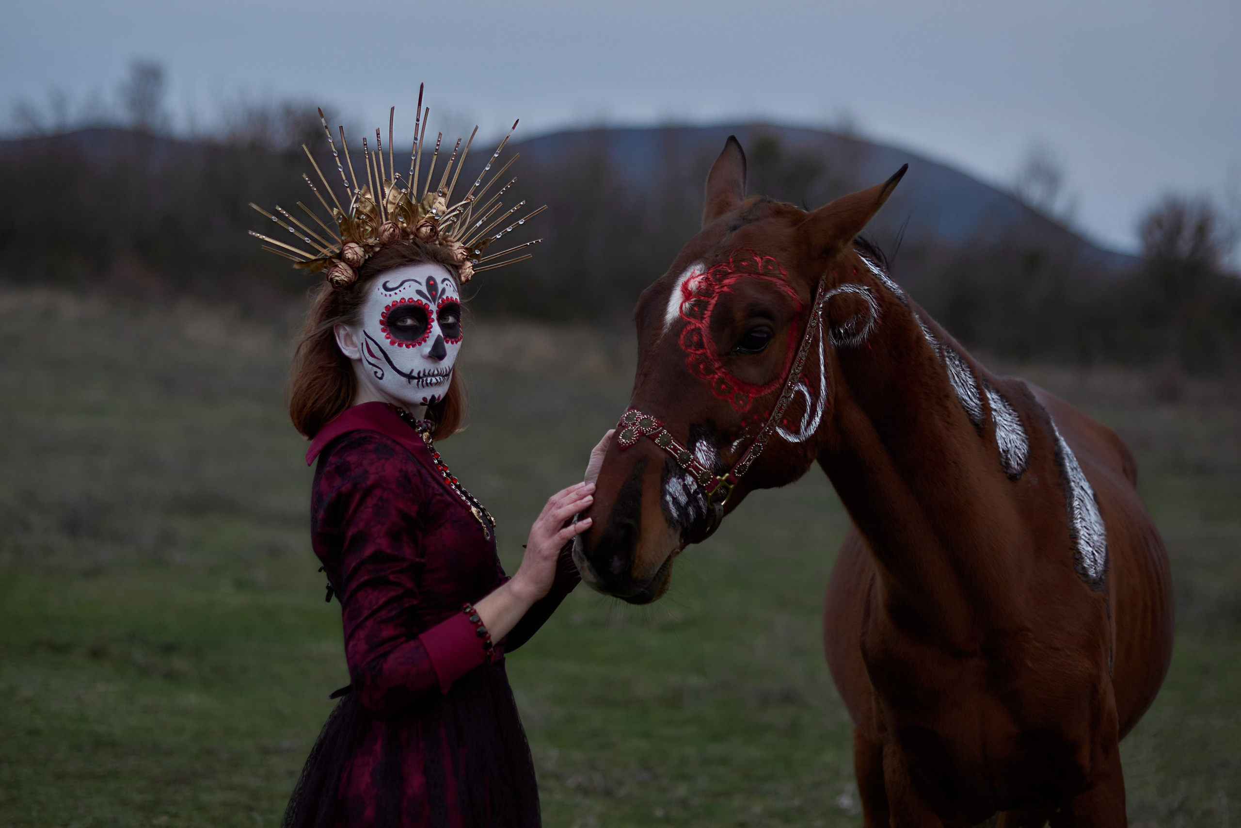 Фотосессия в стиле праздника El Día de Muertos. Фотограф в Севастополе